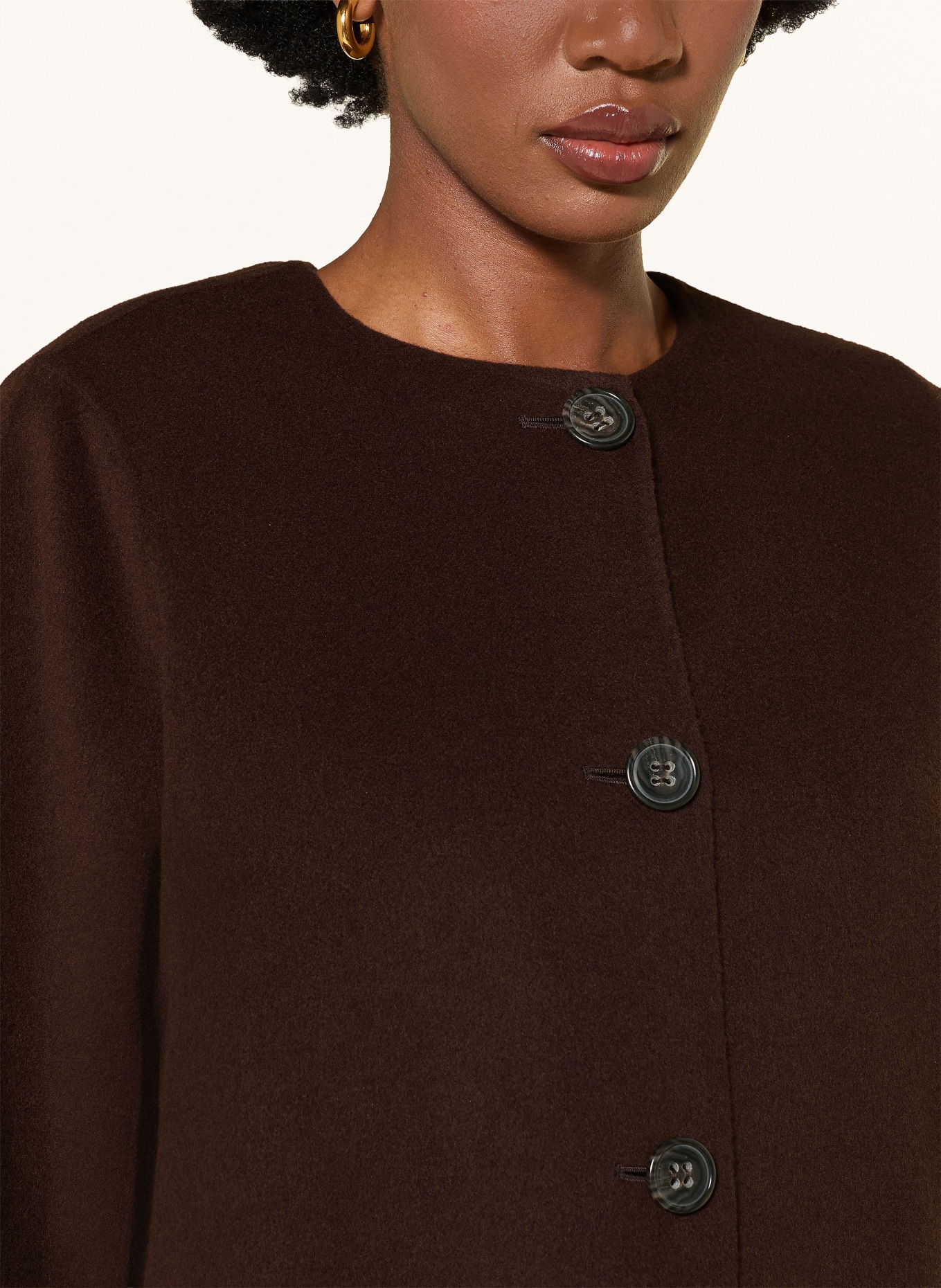 LUISA CERANO Jacket: DARK BROWN