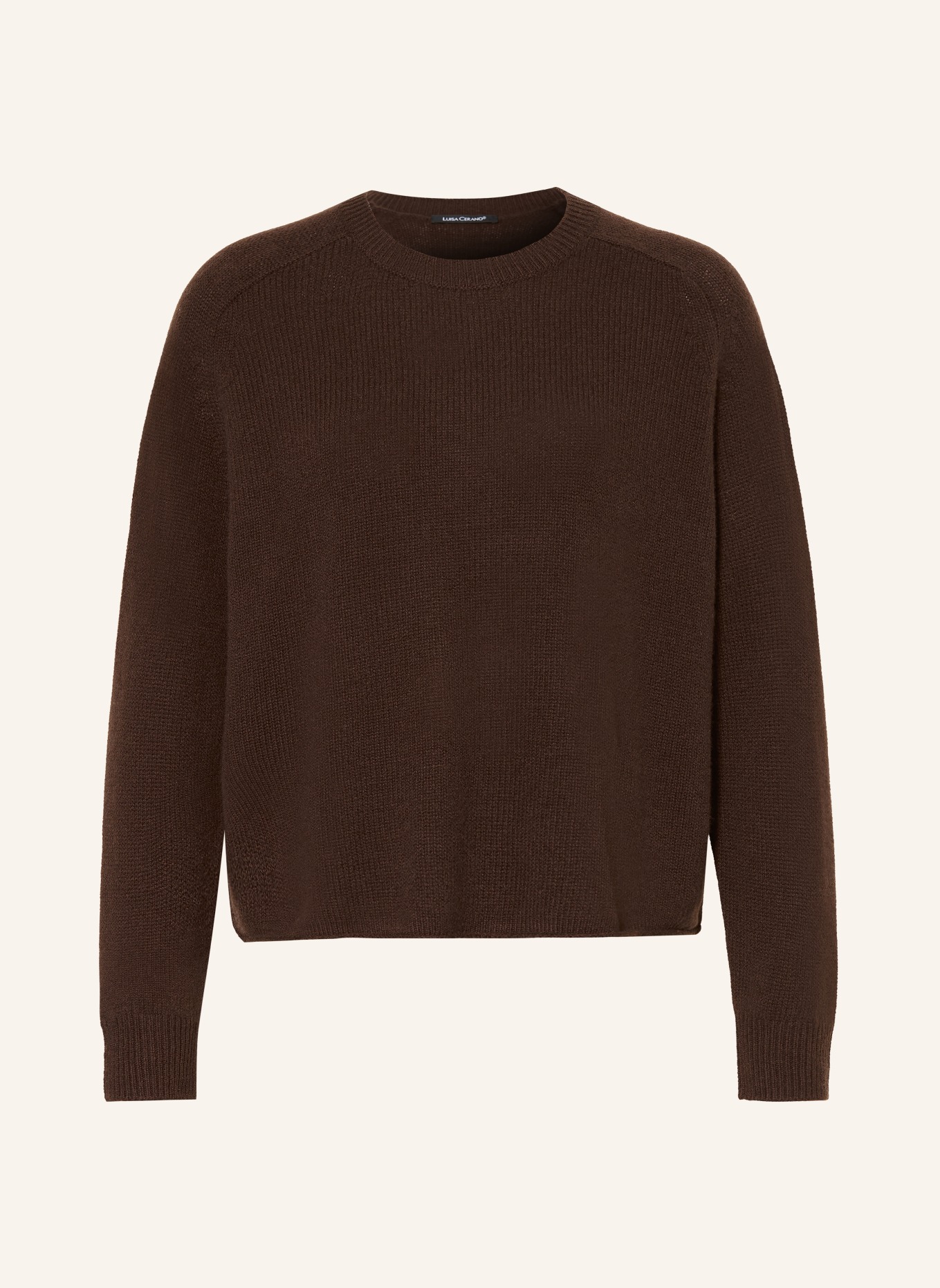 LUISA CERANO pull: MARRON FONCÉ