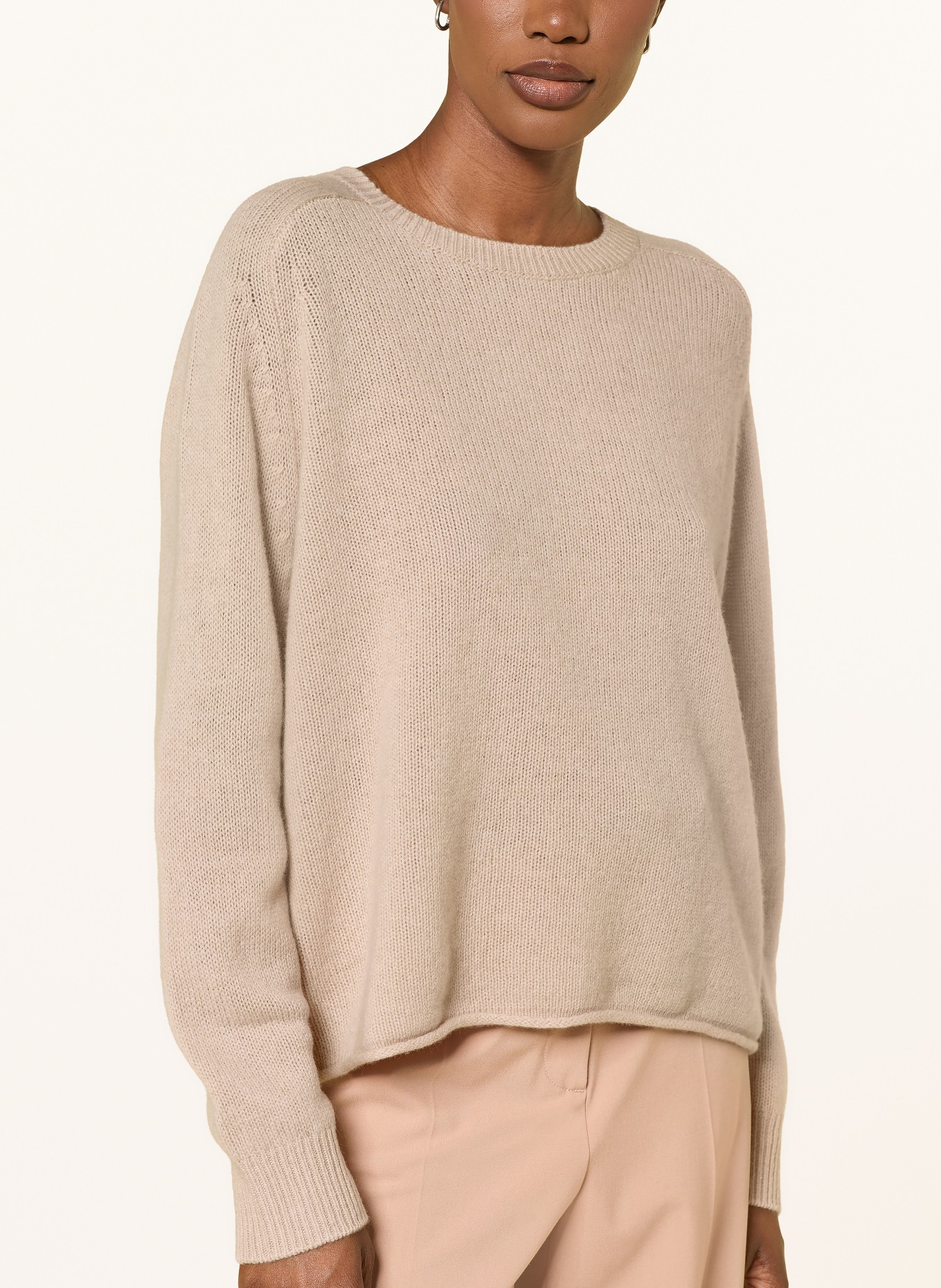 LUISA CERANO Pullover: HELLBRAUN