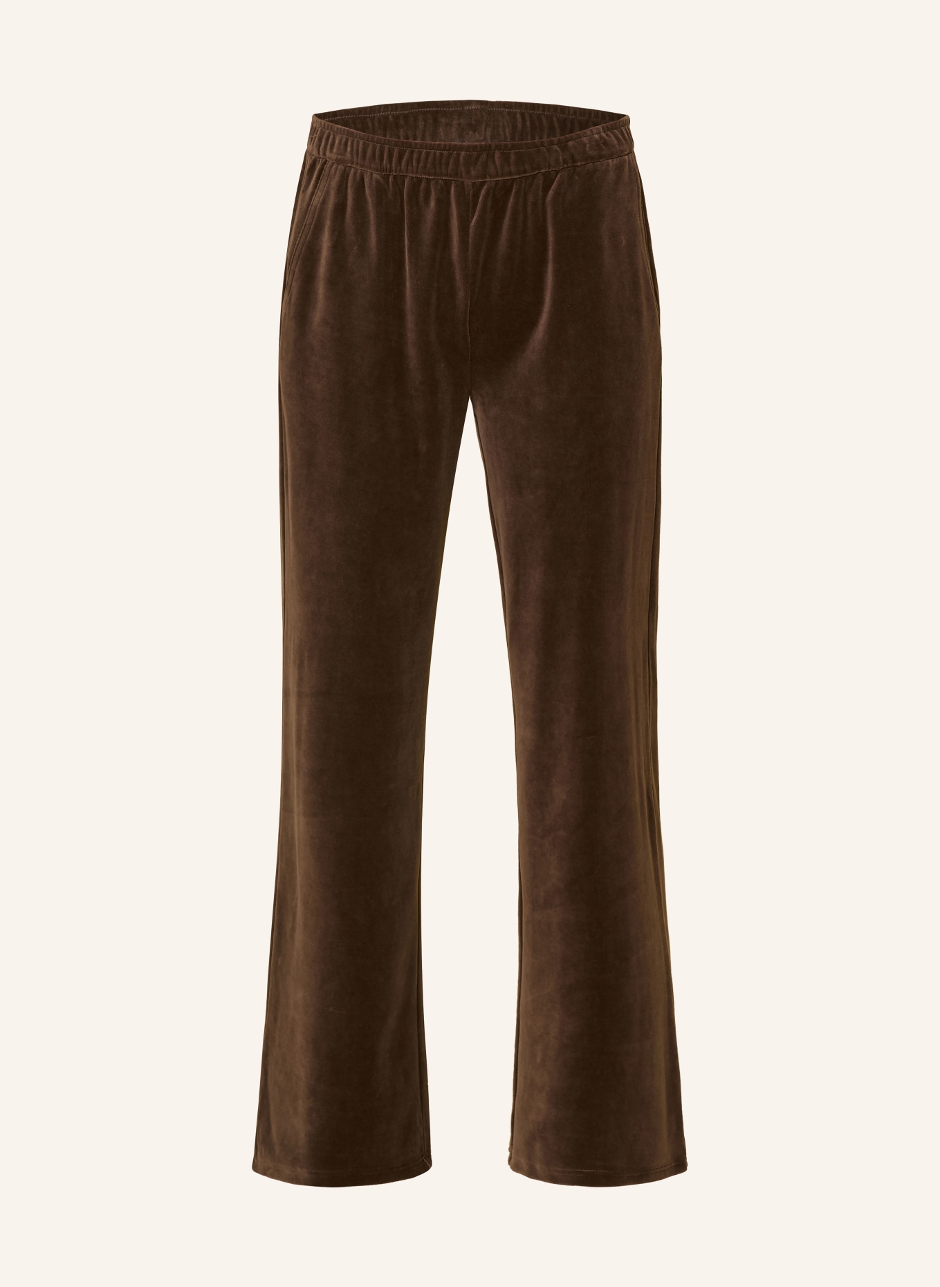 darling harbour Loungebroek van velours: CHOCOLATE