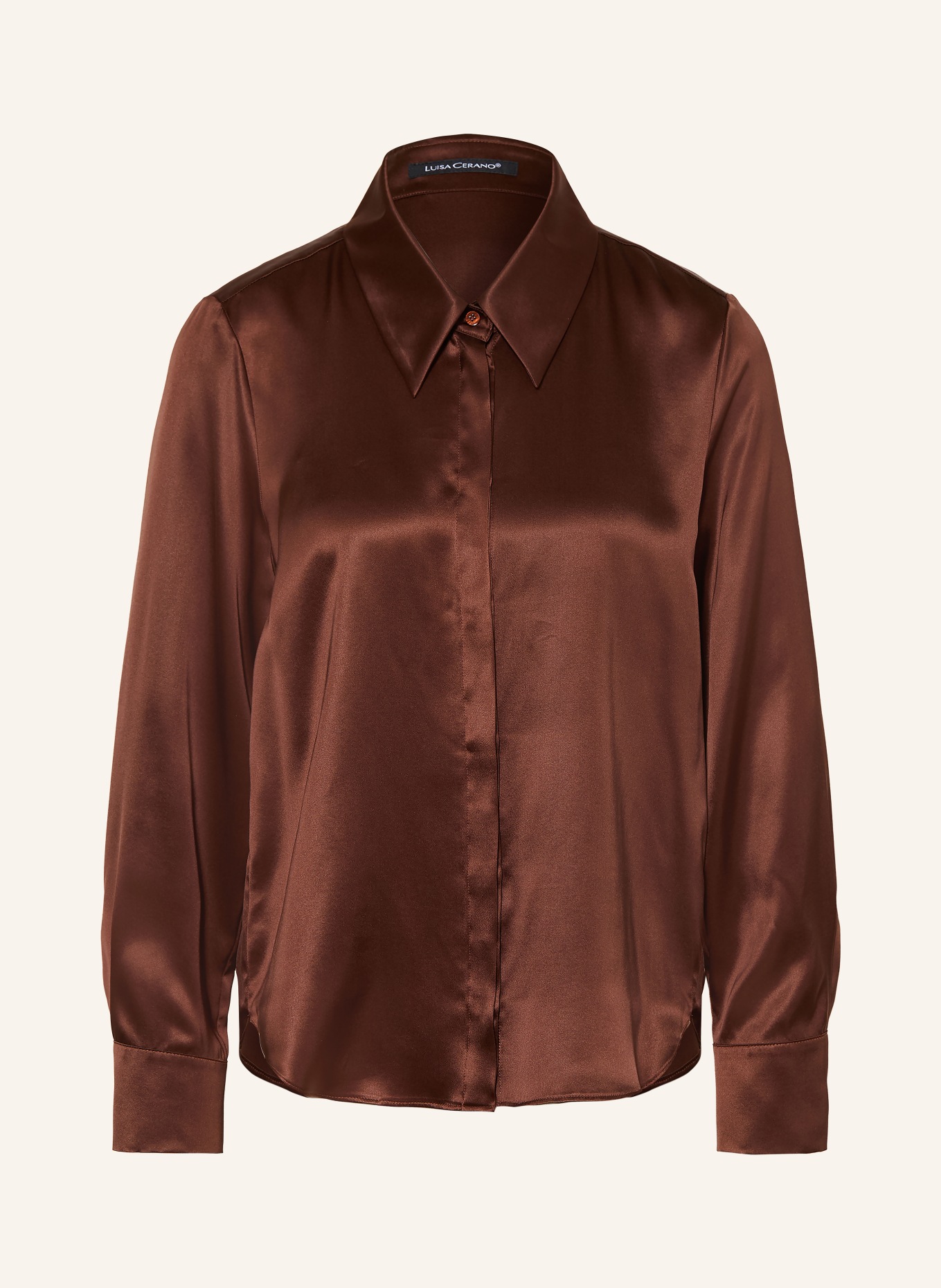 LUISA CERANO Silk blouse: BROWN