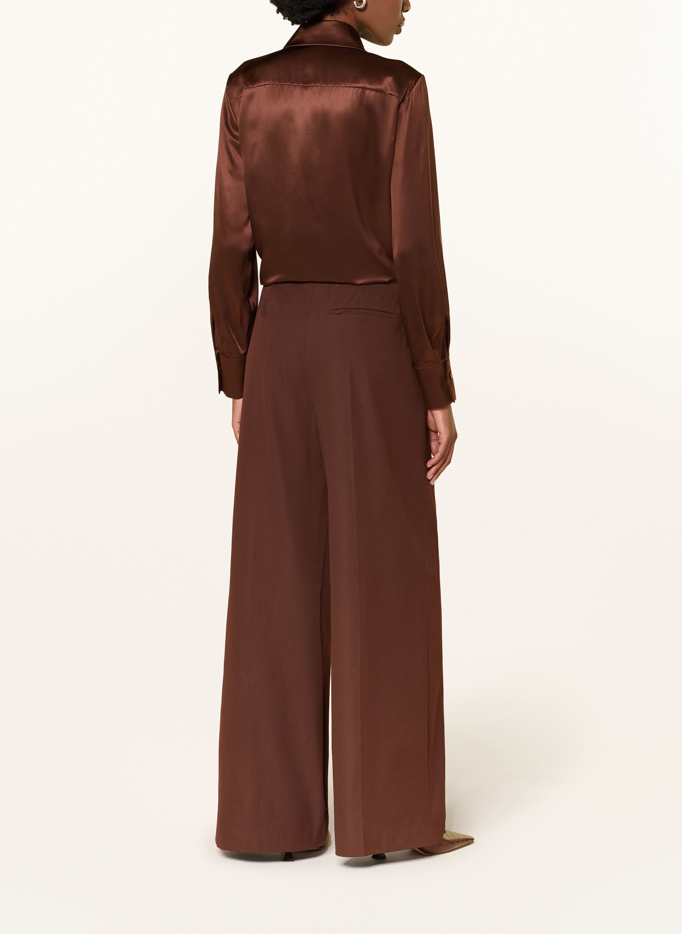LUISA CERANO Silk blouse: BROWN