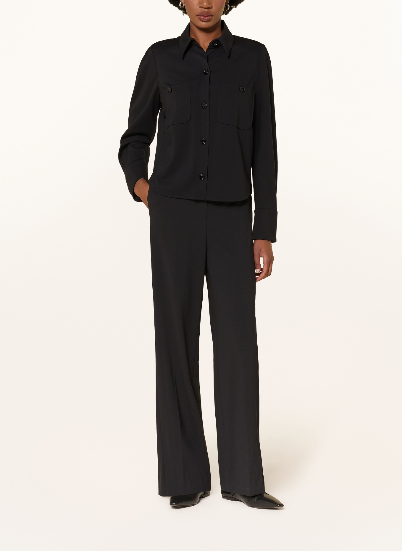 LUISA CERANO blouse: BLACK