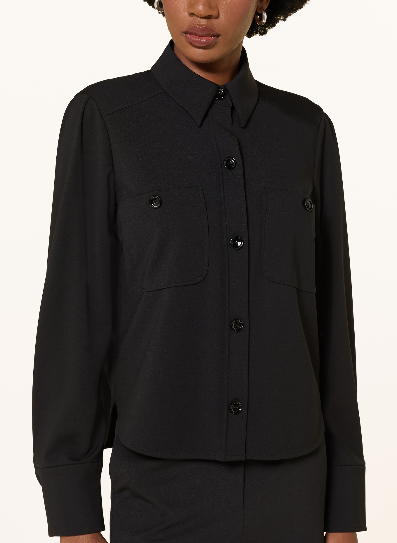 LUISA CERANO blouse: BLACK