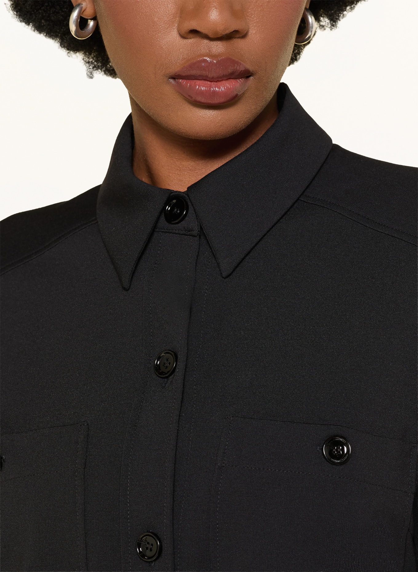 LUISA CERANO blouse: BLACK
