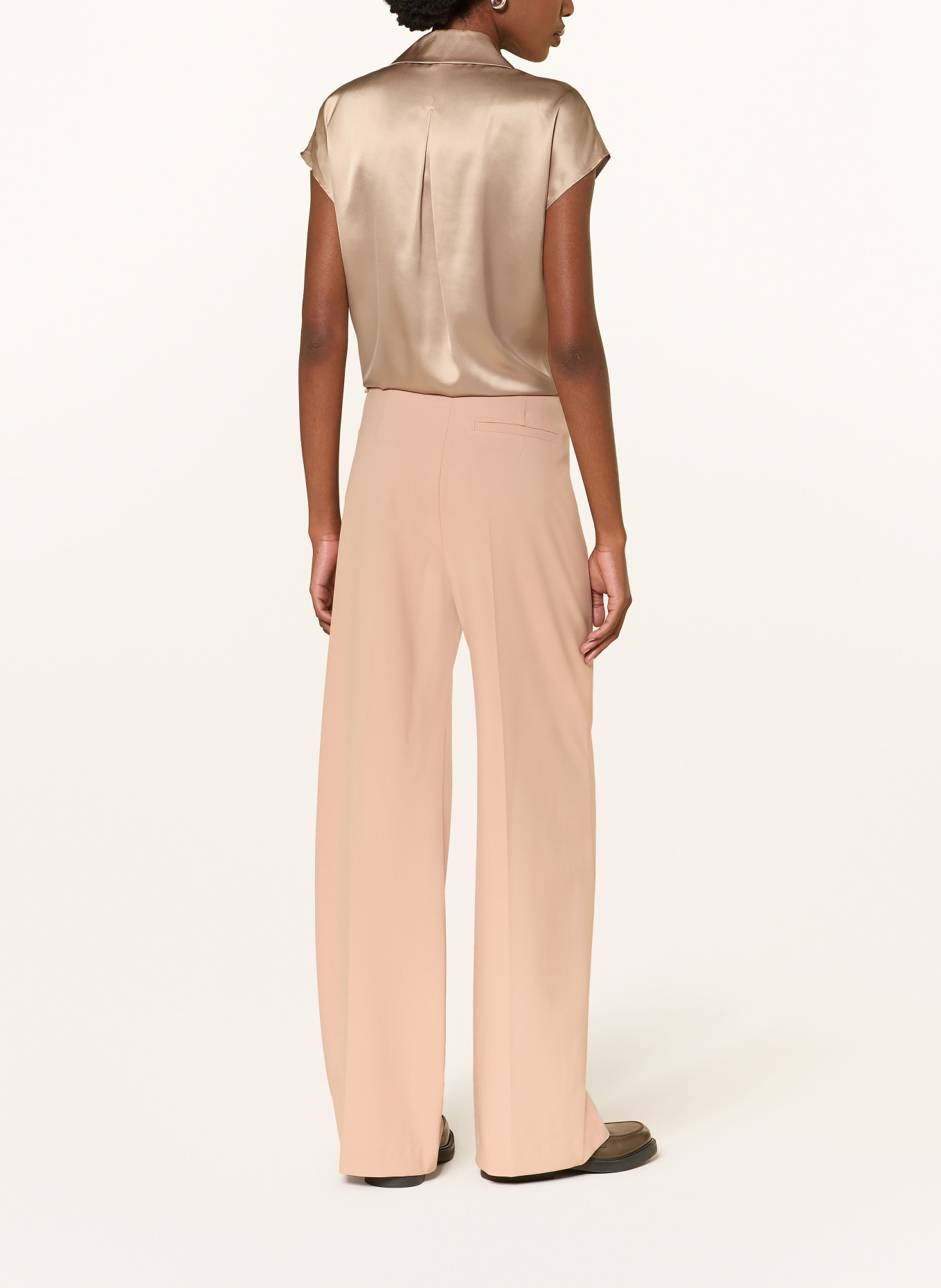 LUISA CERANO Silk blouse: BEIGE