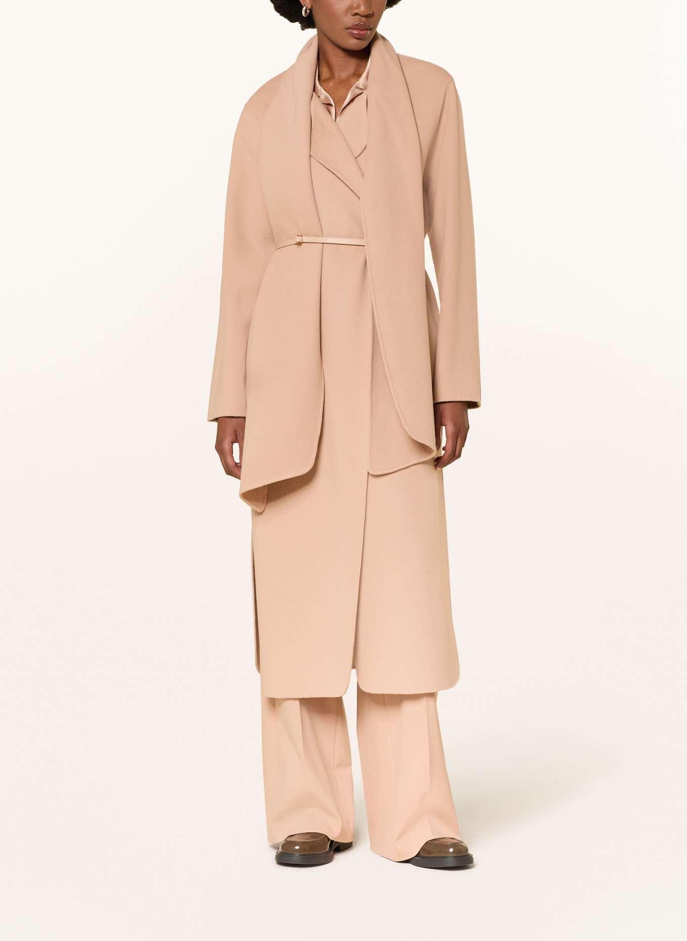 LUISA CERANO Wollmantel: BEIGE