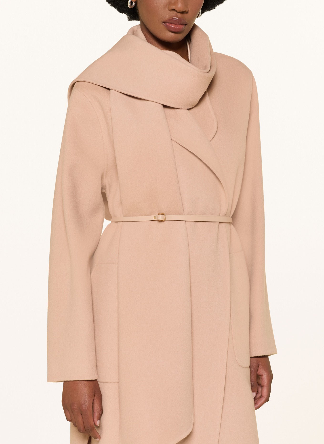 LUISA CERANO Wollmantel: BEIGE
