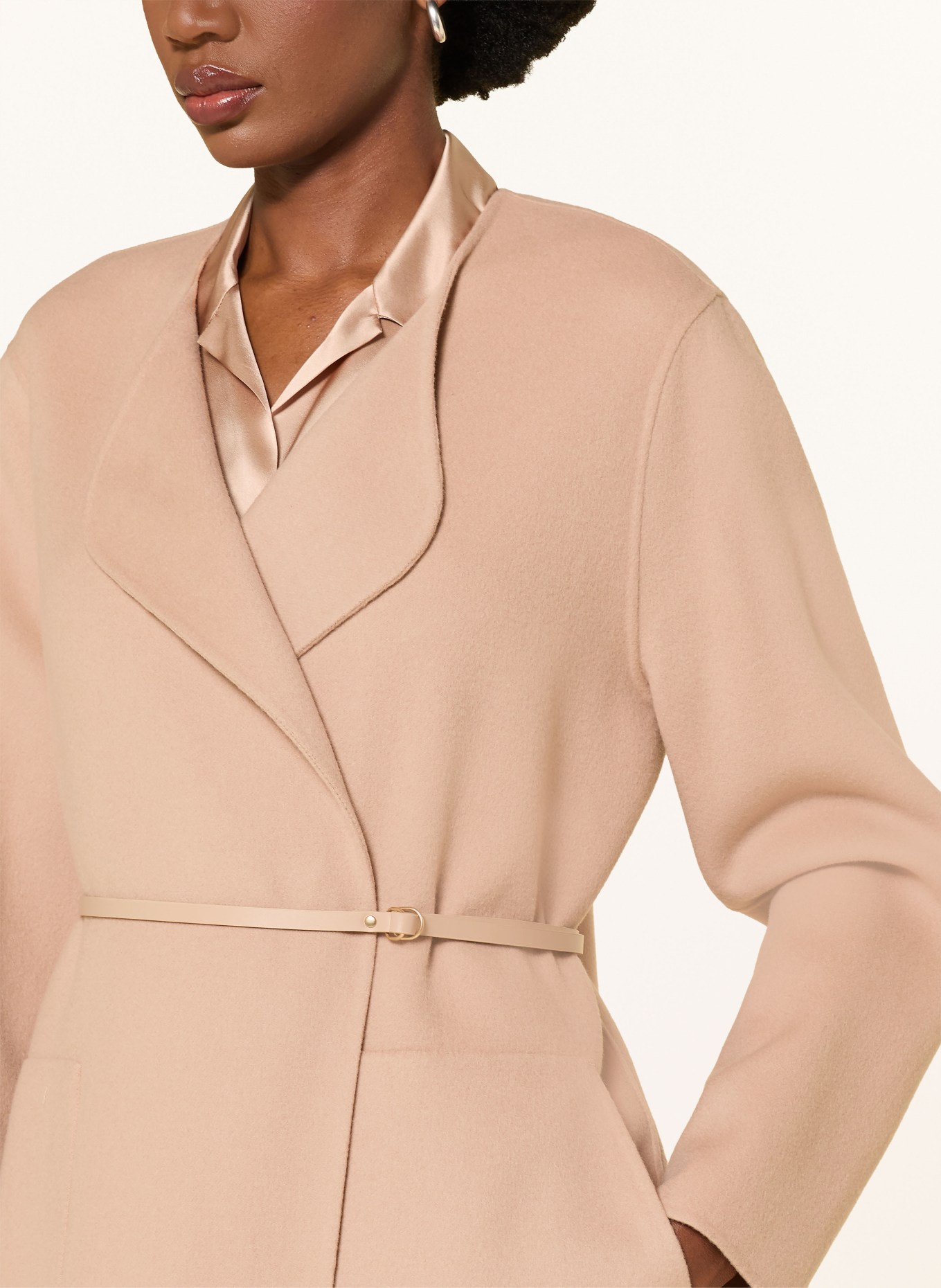 LUISA CERANO Wollmantel: BEIGE
