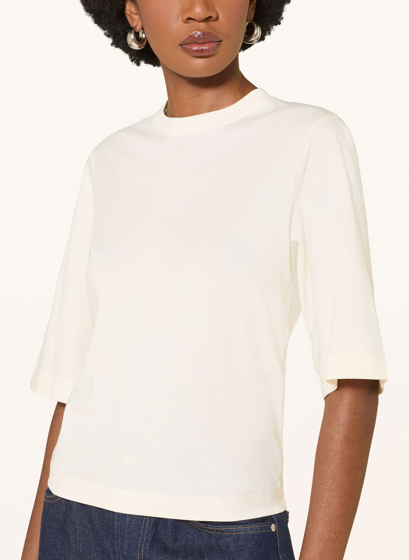 COS Shirt with 3/4-length sleeves: ECRU