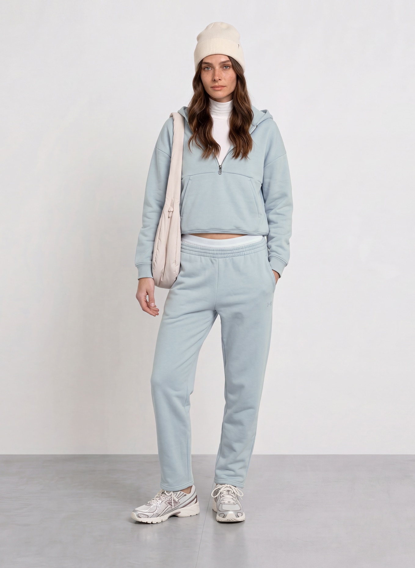 UNDER ARMOUR Sweatpant UA ICON FLEECE: LICHTBLAUW