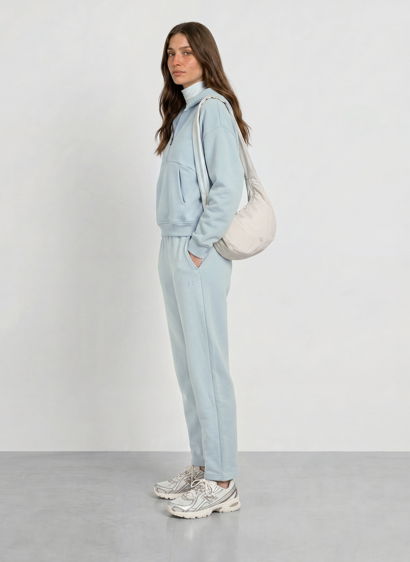 UNDER ARMOUR Sweatpant UA ICON FLEECE: LICHTBLAUW