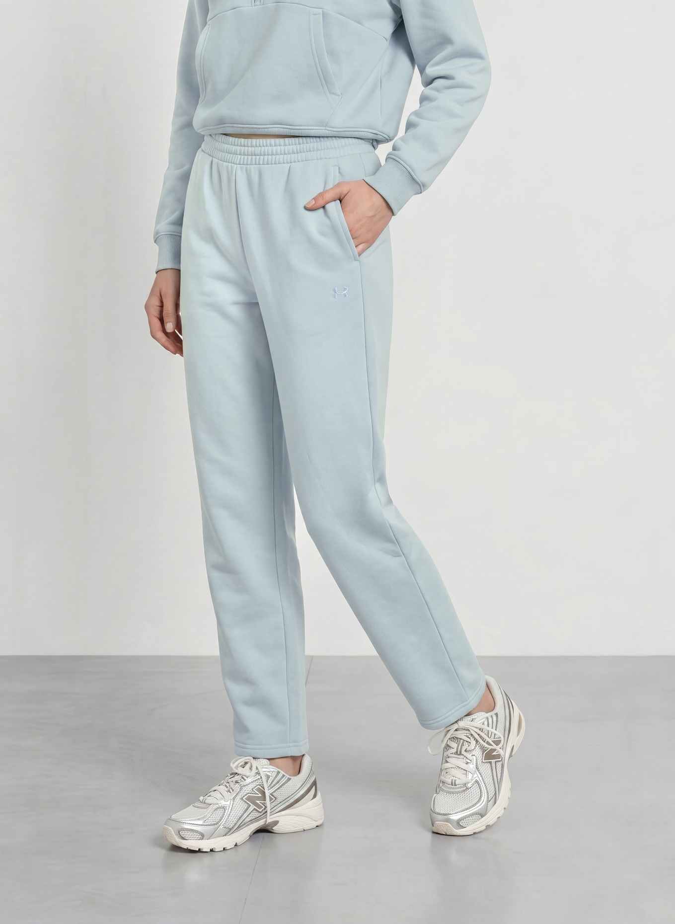 UNDER ARMOUR Sweatpant UA ICON FLEECE: LICHTBLAUW