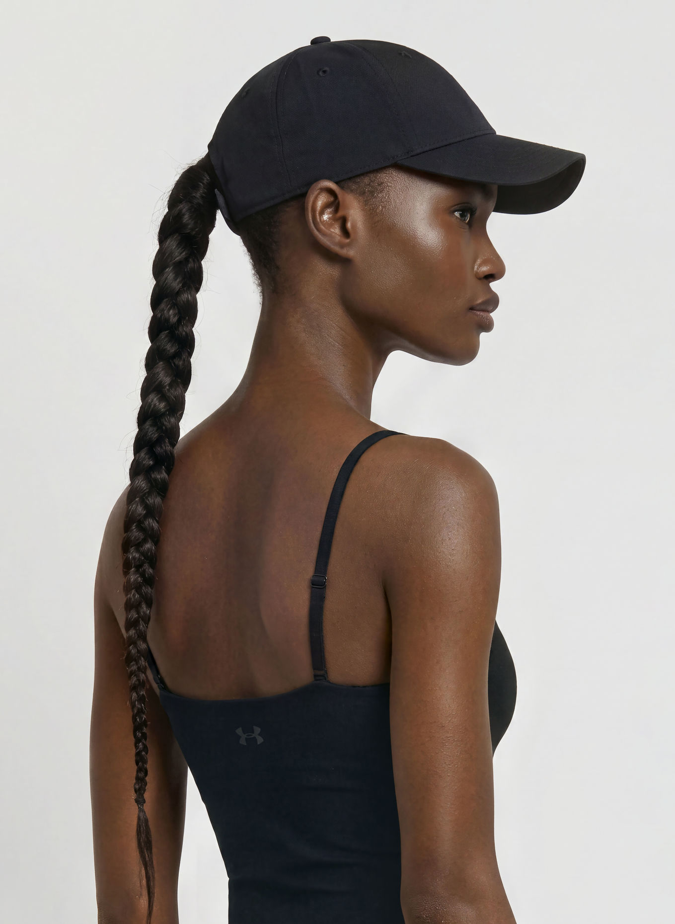 UNDER ARMOUR Top funkcyjny UA MERIDIAN SUPPORT bez rękawów: CZARNY