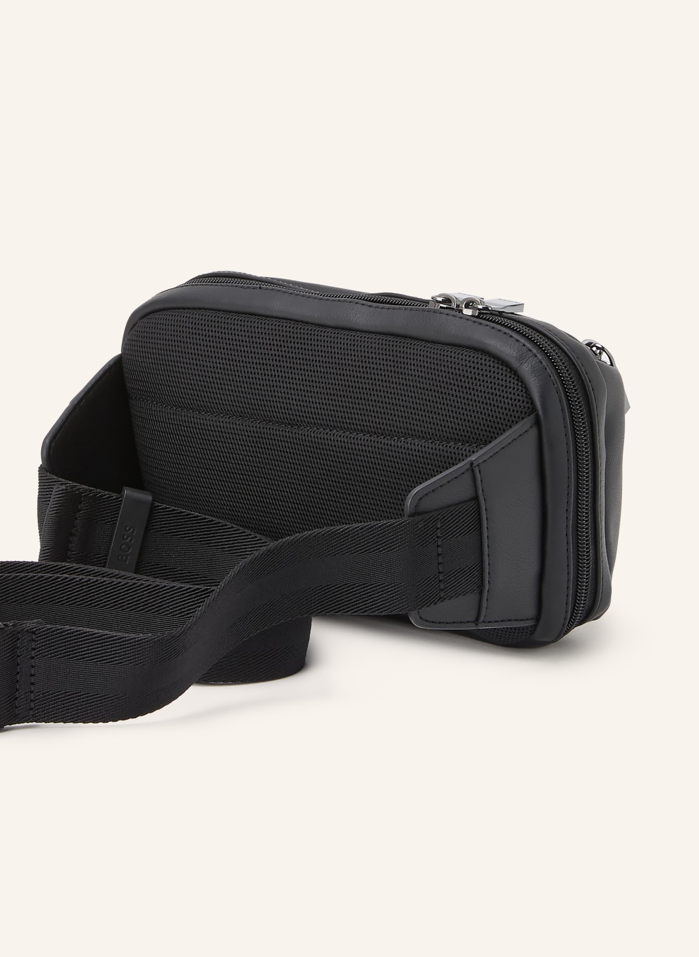 BOSS JACE Belt bag: BLACK / PLATINUM