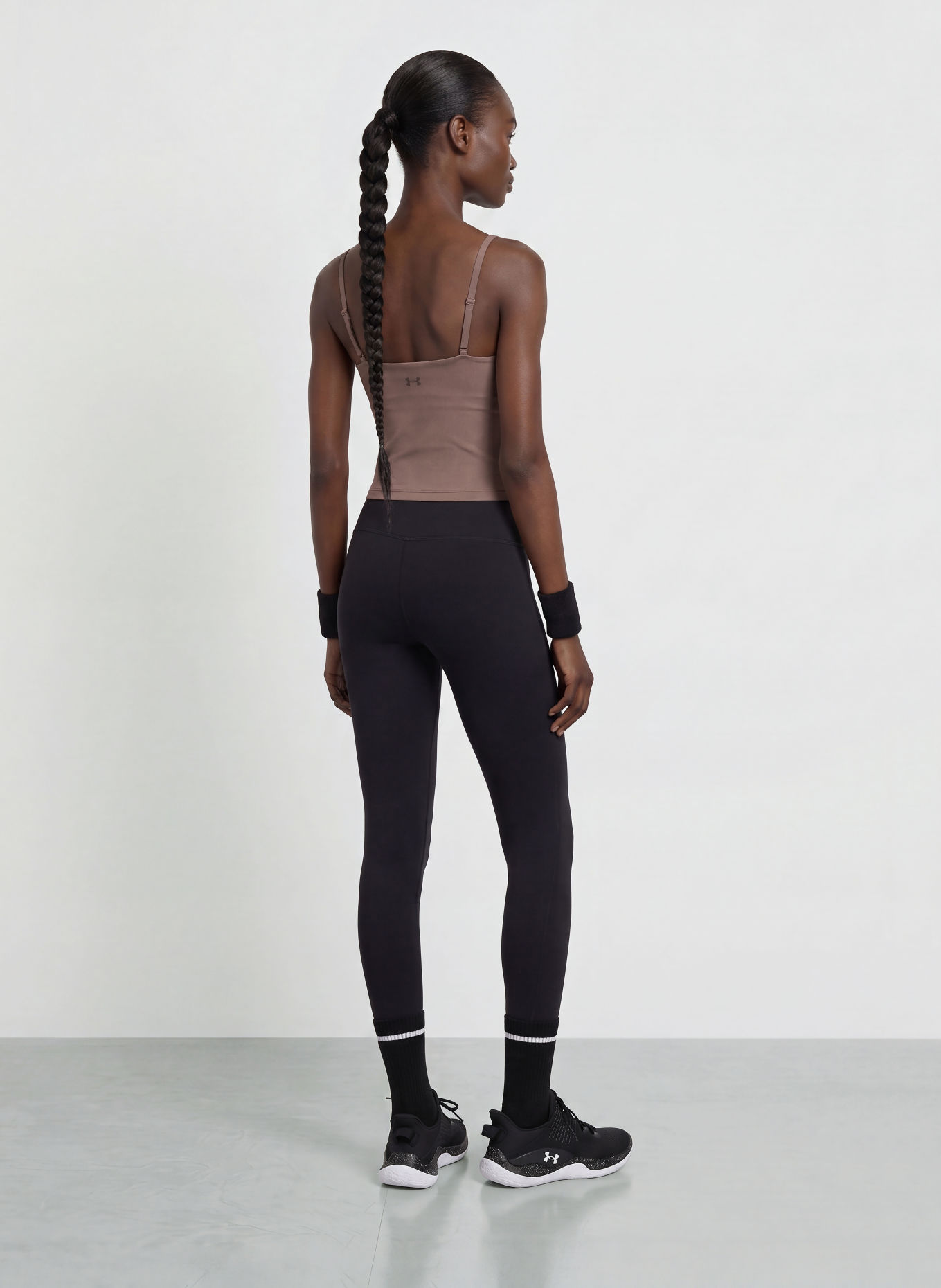 UNDER ARMOUR Top technique UA MERIDIAN SUPPORT: MARRON