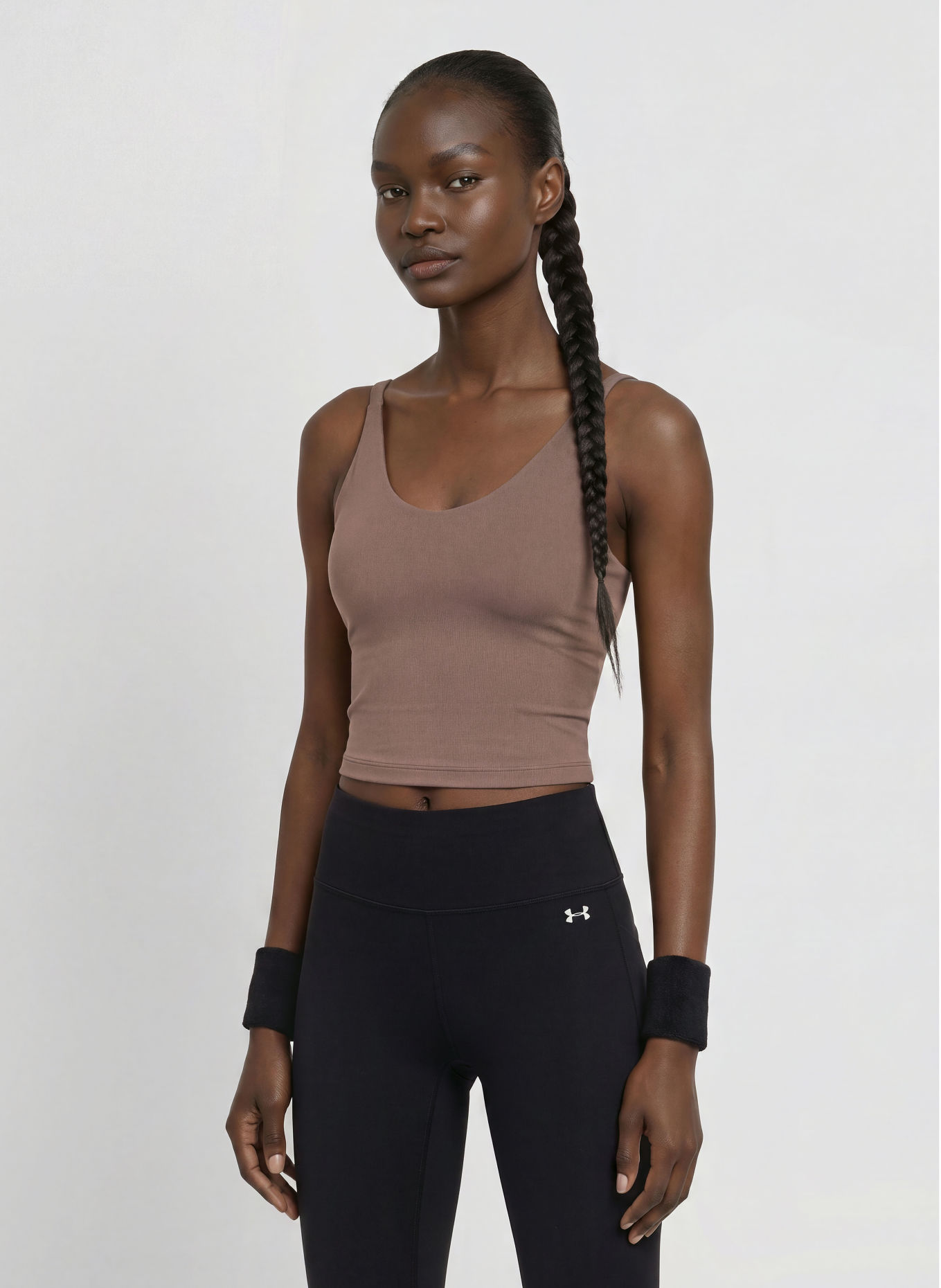 UNDER ARMOUR Top technique UA MERIDIAN SUPPORT: MARRON