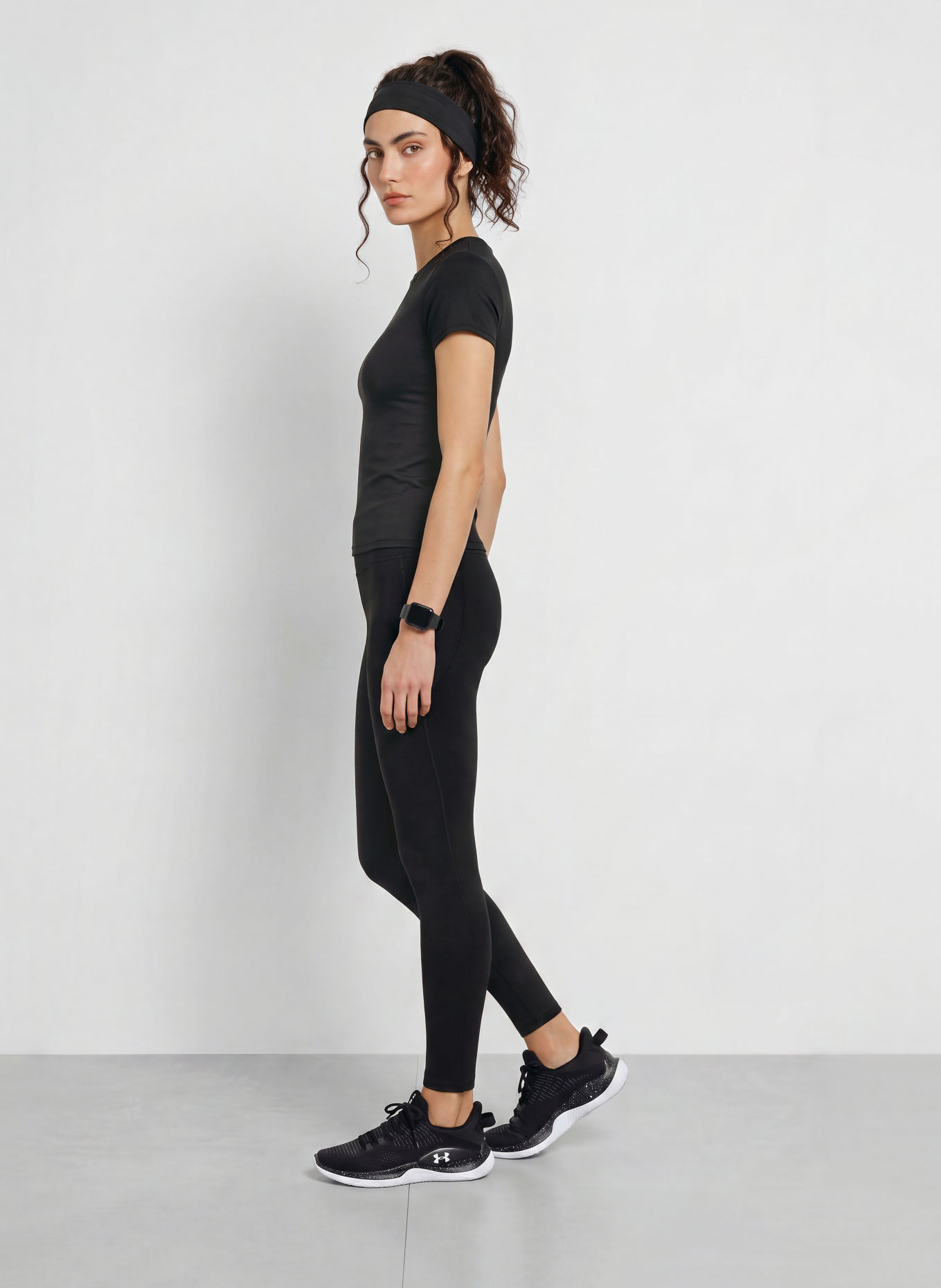 UNDER ARMOUR Koszulka funkcyjna UA MERIDIAN CORE: CZARNY