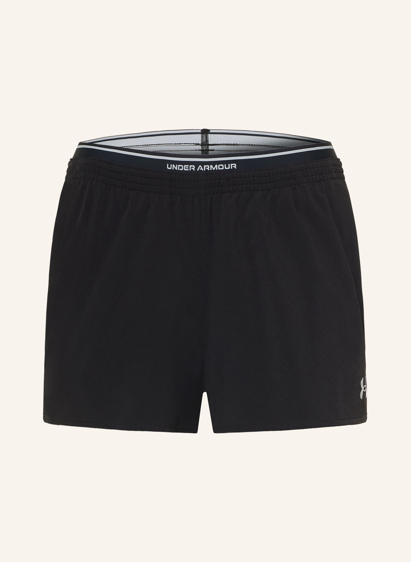 UNDER ARMOUR Short d'entraînement 2-en-1 UA VANISH WOVEN: NOIR