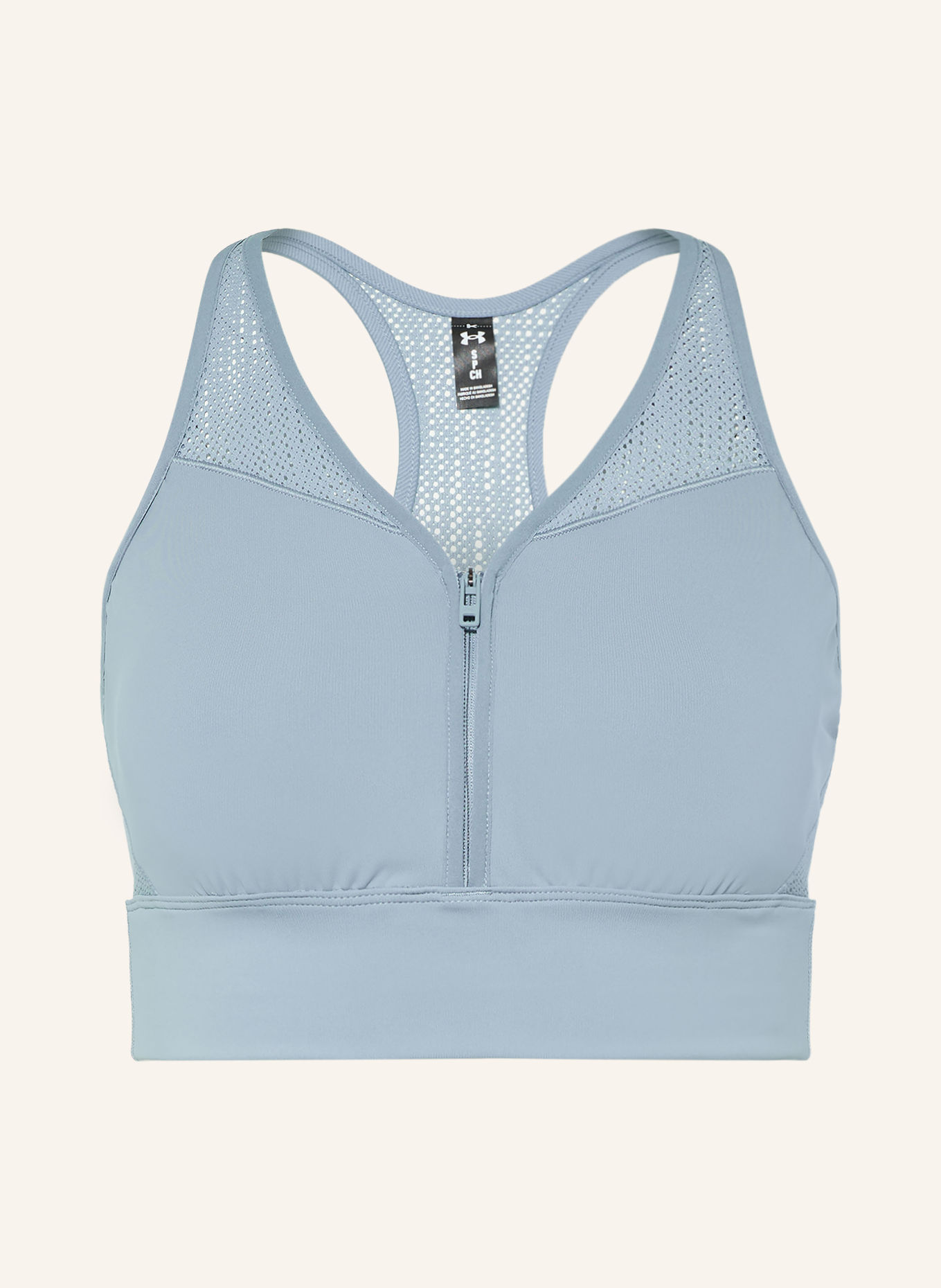UNDER ARMOUR Top cropped VANISH ELITE avec découpe: BLEU GRIS