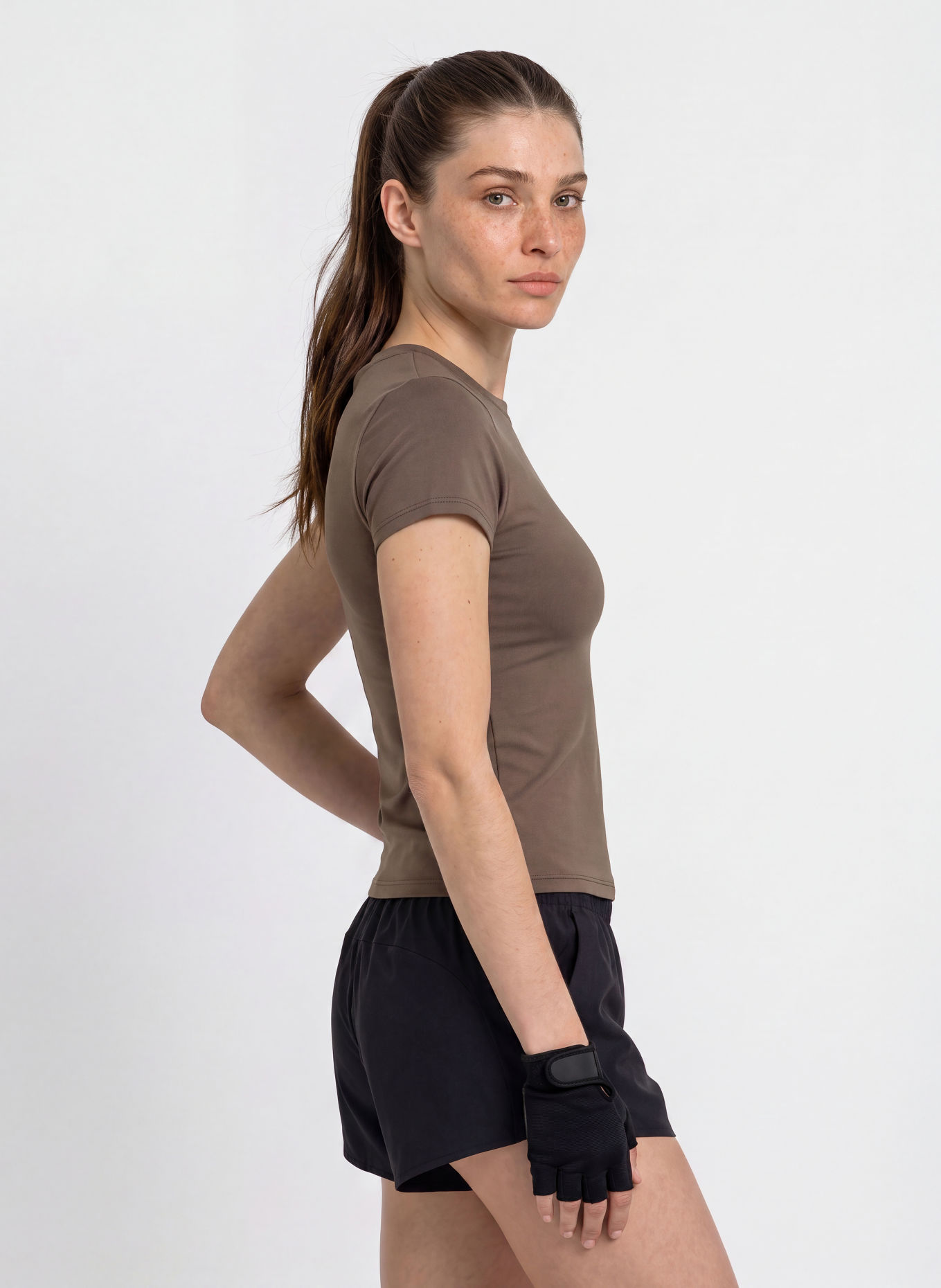 UNDER ARMOUR T-shirt technique UA MOTION FITTED: MARRON