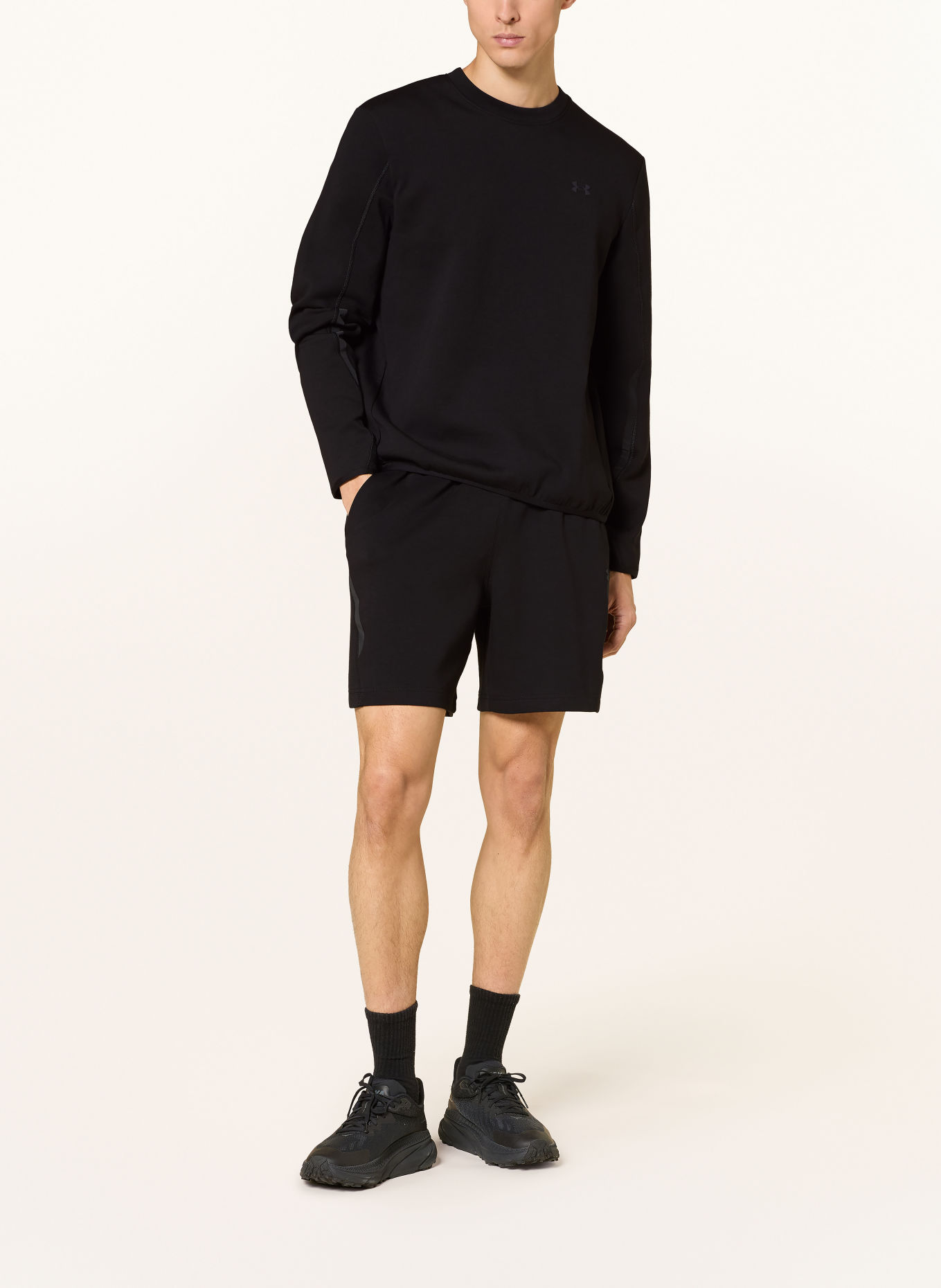 UNDER ARMOUR Sweatshirt UA UNSTOPPABLE FLEECE: NOIR
