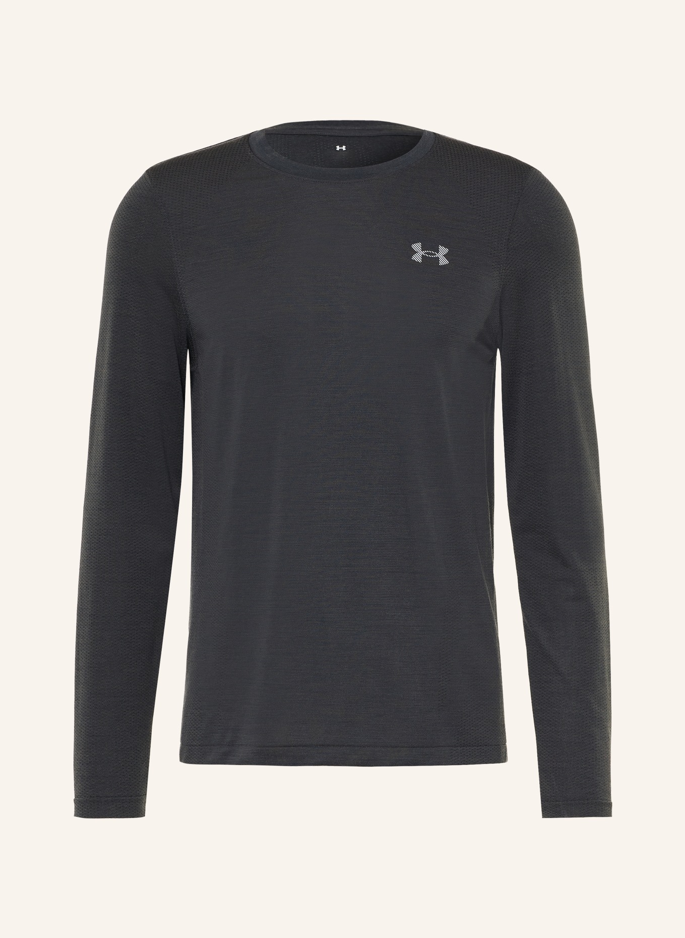 UNDER ARMOUR UA WOOL RUN Functional Shirt: BLACK