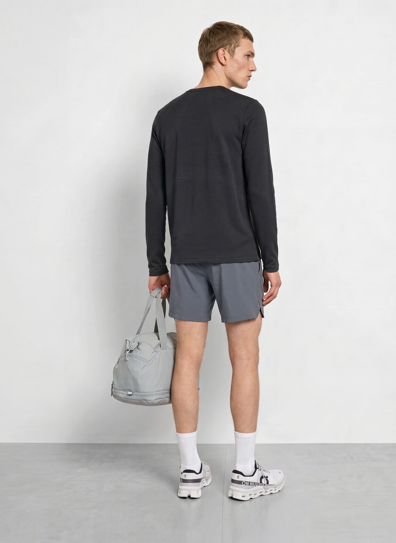 UNDER ARMOUR UA WOOL RUN Functional Shirt: BLACK