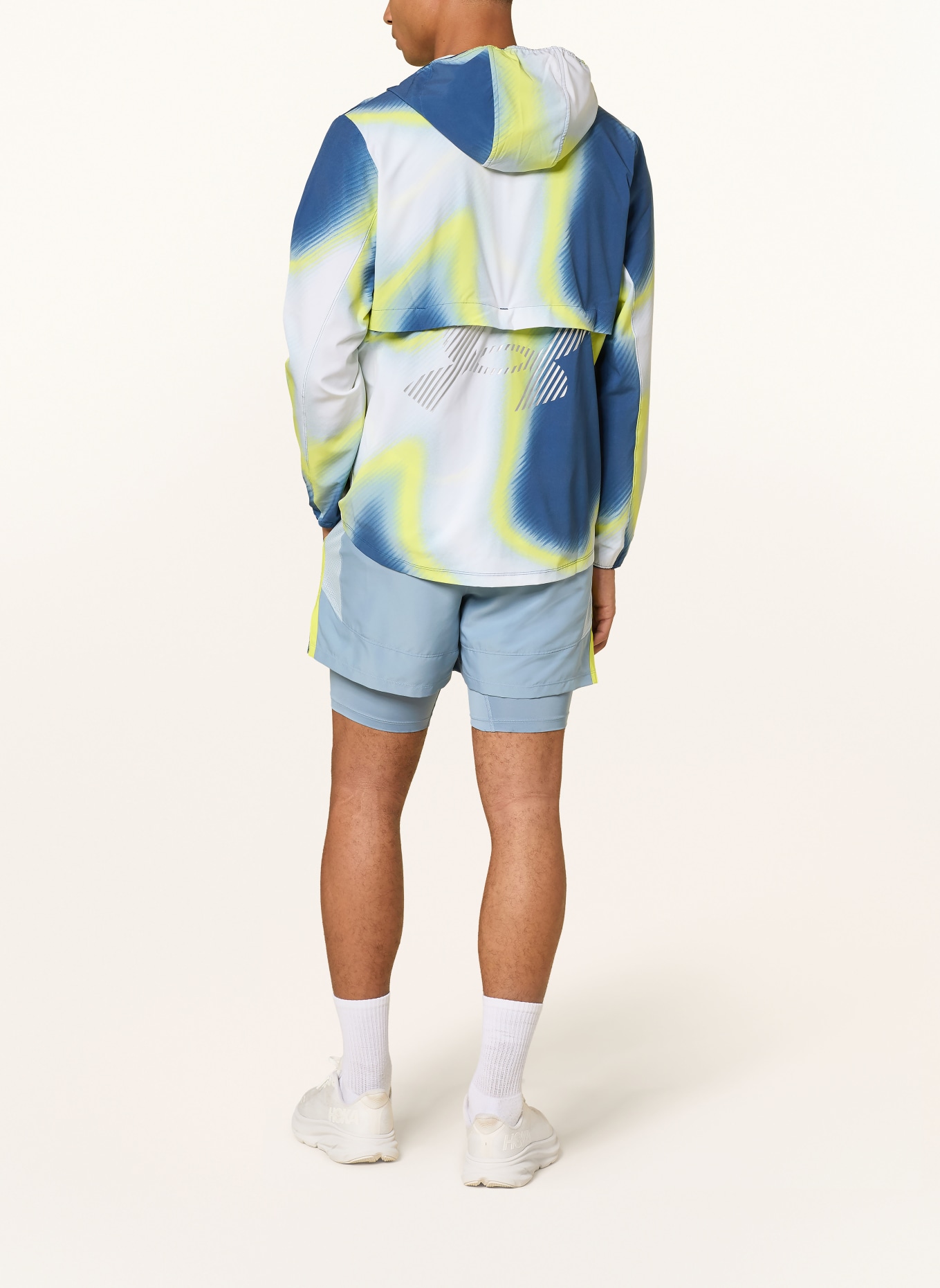 UNDER ARMOUR 2-in-1-Laufshorts UA LAUNCH: HELLBLAU / NEONGELB