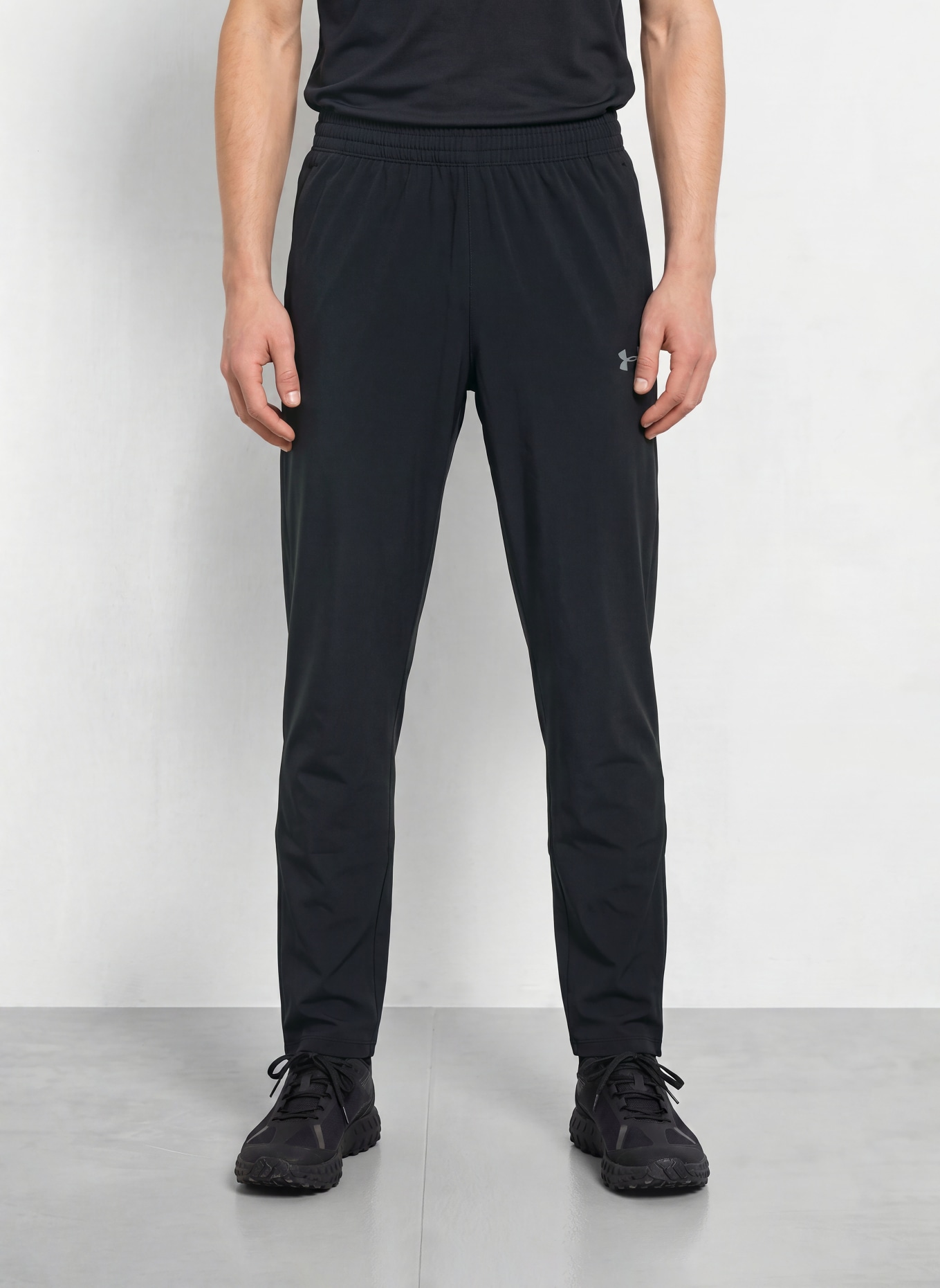 UNDER ARMOUR UA VELOCITI STORM Running Pants: BLACK