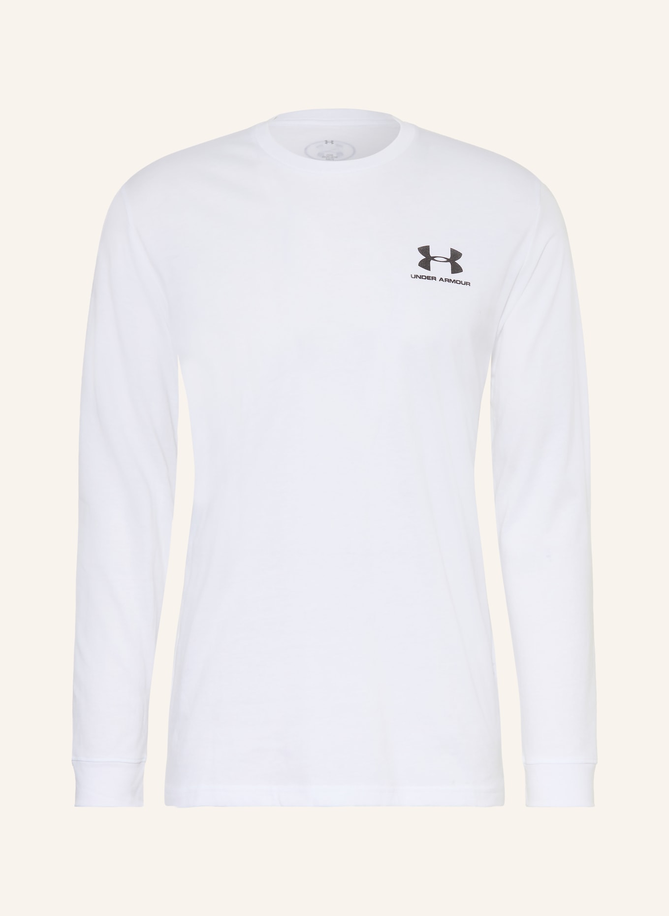 UNDER ARMOUR Haut à manches longues UA SPORTSTYLE LEFT CHEST: BLANC