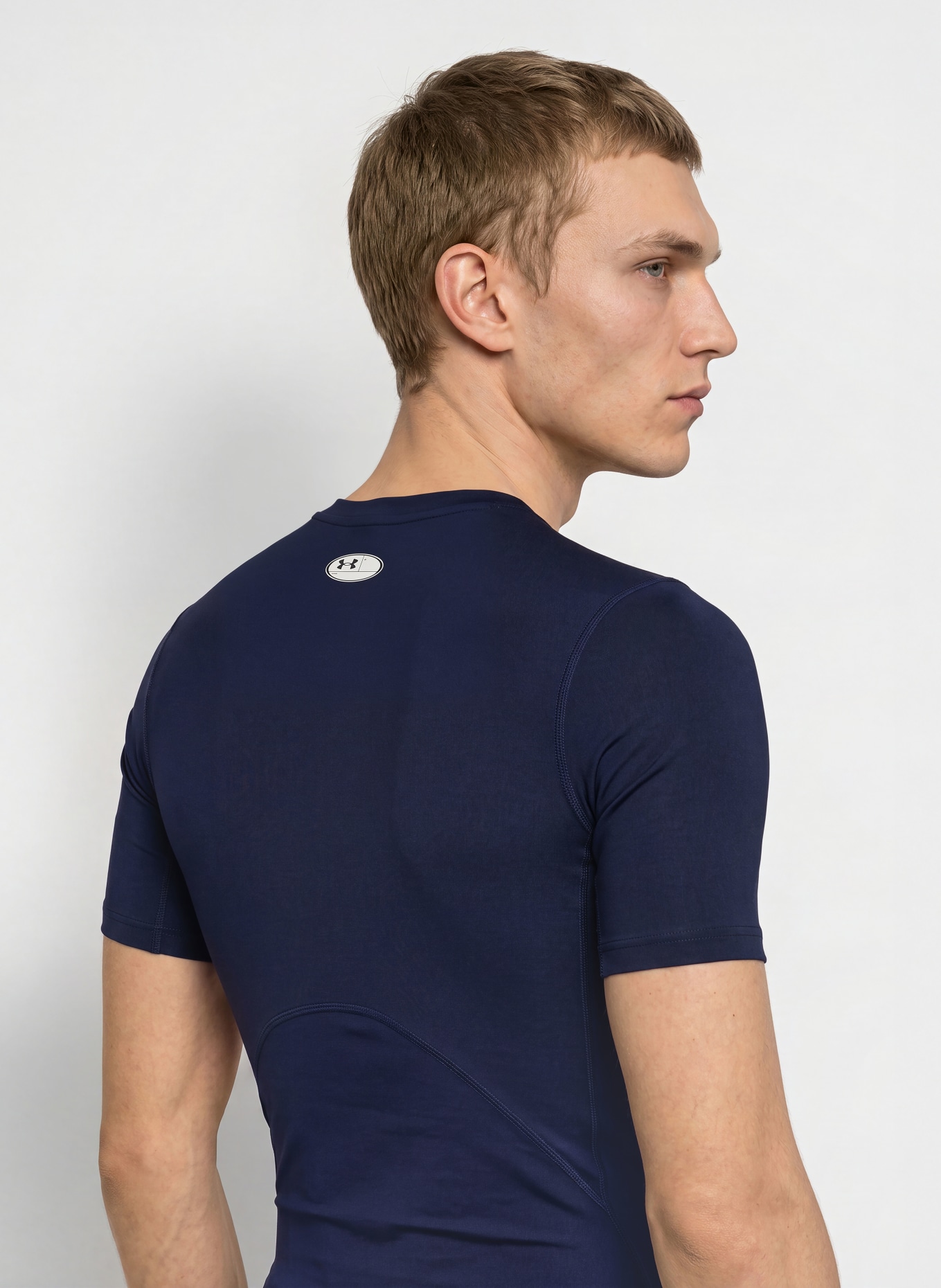 UNDER ARMOUR Funktionsshirt UA HEATGEAR® ARMOUR: DUNKELBLAU / WEISS