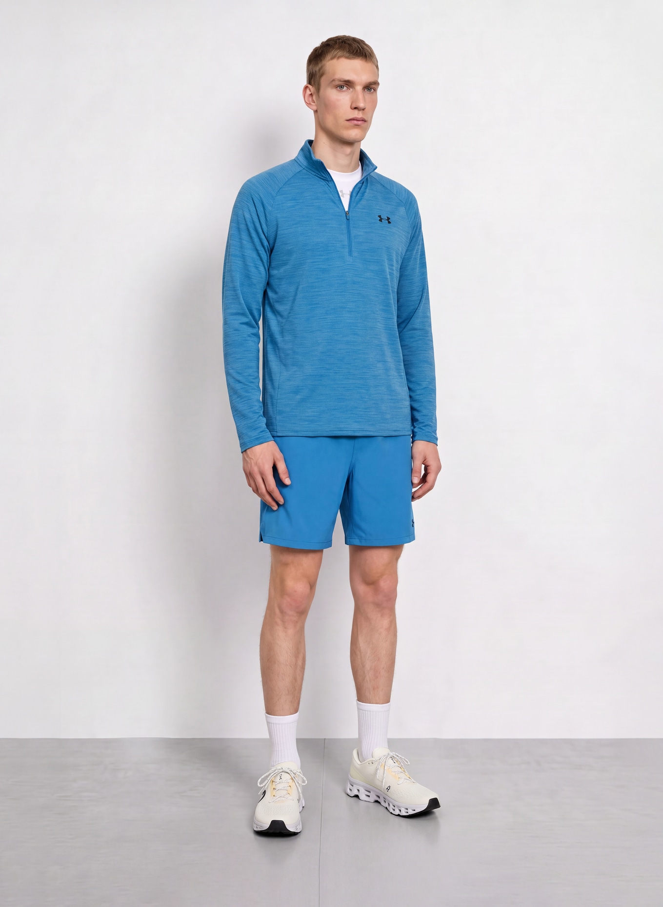 UNDER ARMOUR UA TECH™ TEXTURED Functional Shirt: BLUE