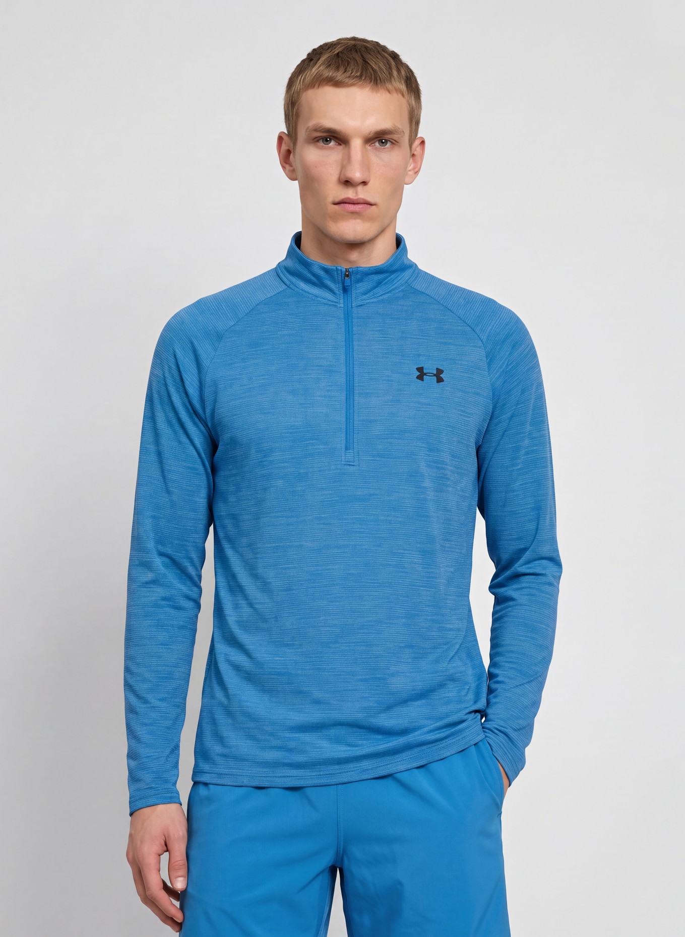 UNDER ARMOUR UA TECH™ TEXTURED Functional Shirt: BLUE