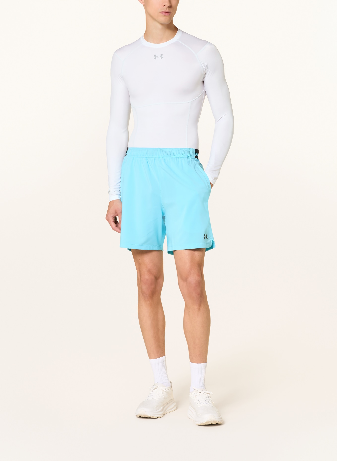 UNDER ARMOUR Funktionsshirt UA HEATGEAR® ELITE: WEISS
