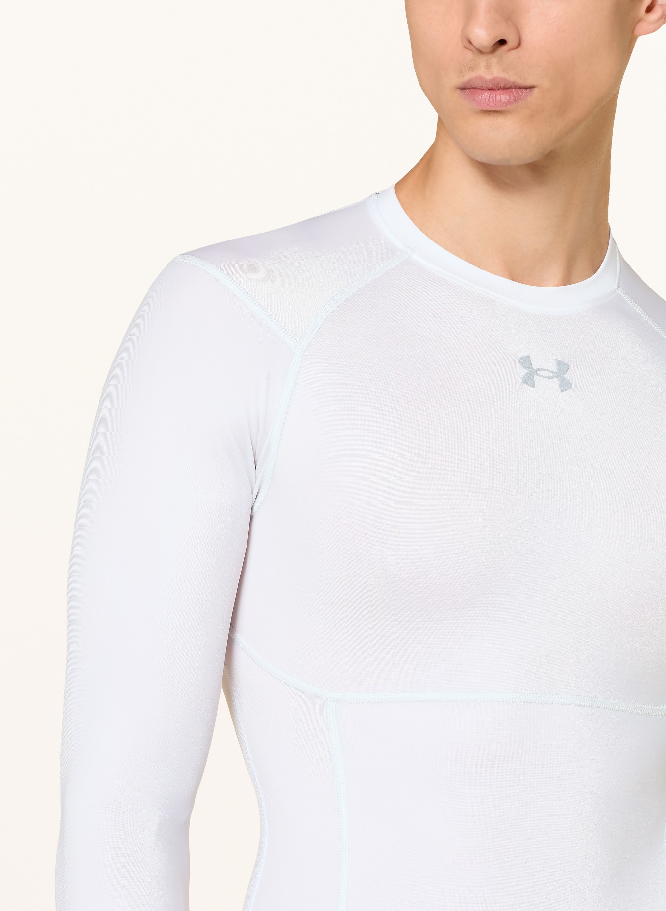 UNDER ARMOUR Funktionsshirt UA HEATGEAR® ELITE: WEISS