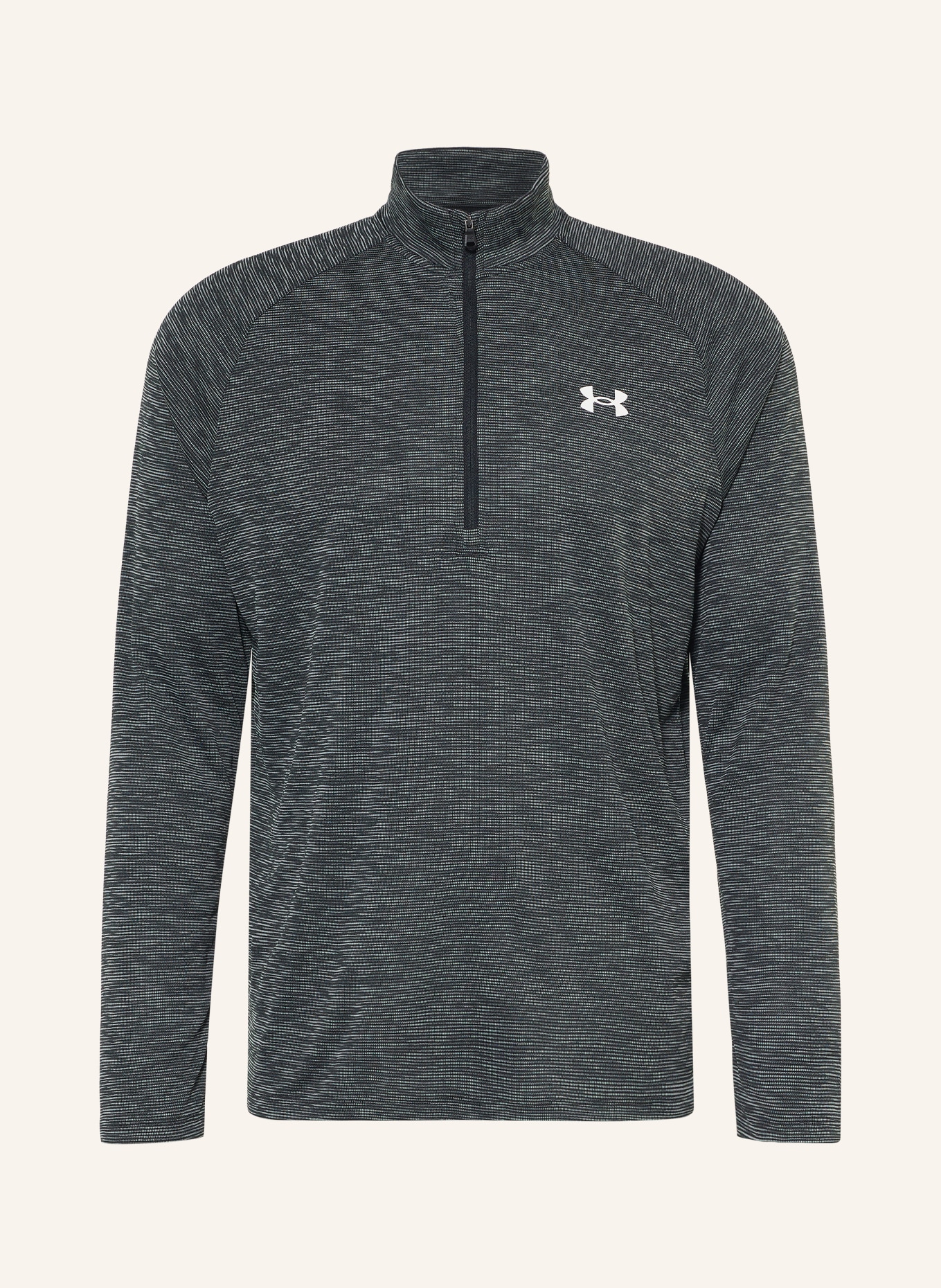 UNDER ARMOUR T-shirt technique UA TECH™ TEXTURED: NOIR / BLANC