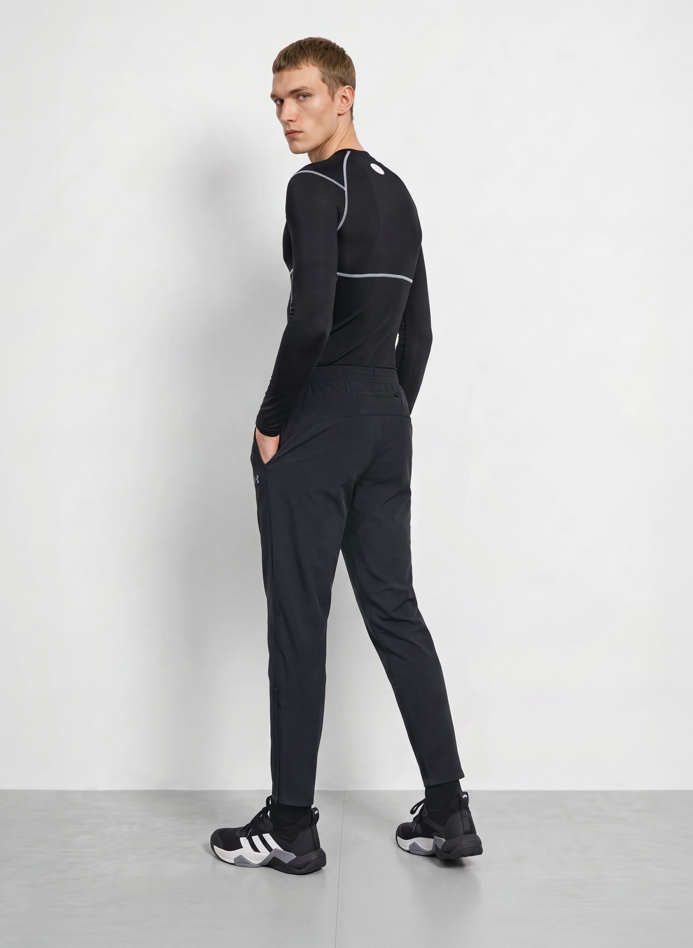 UNDER ARMOUR Funktionsshirt HEATGEAR® ELITE: SCHWARZ / WEISS