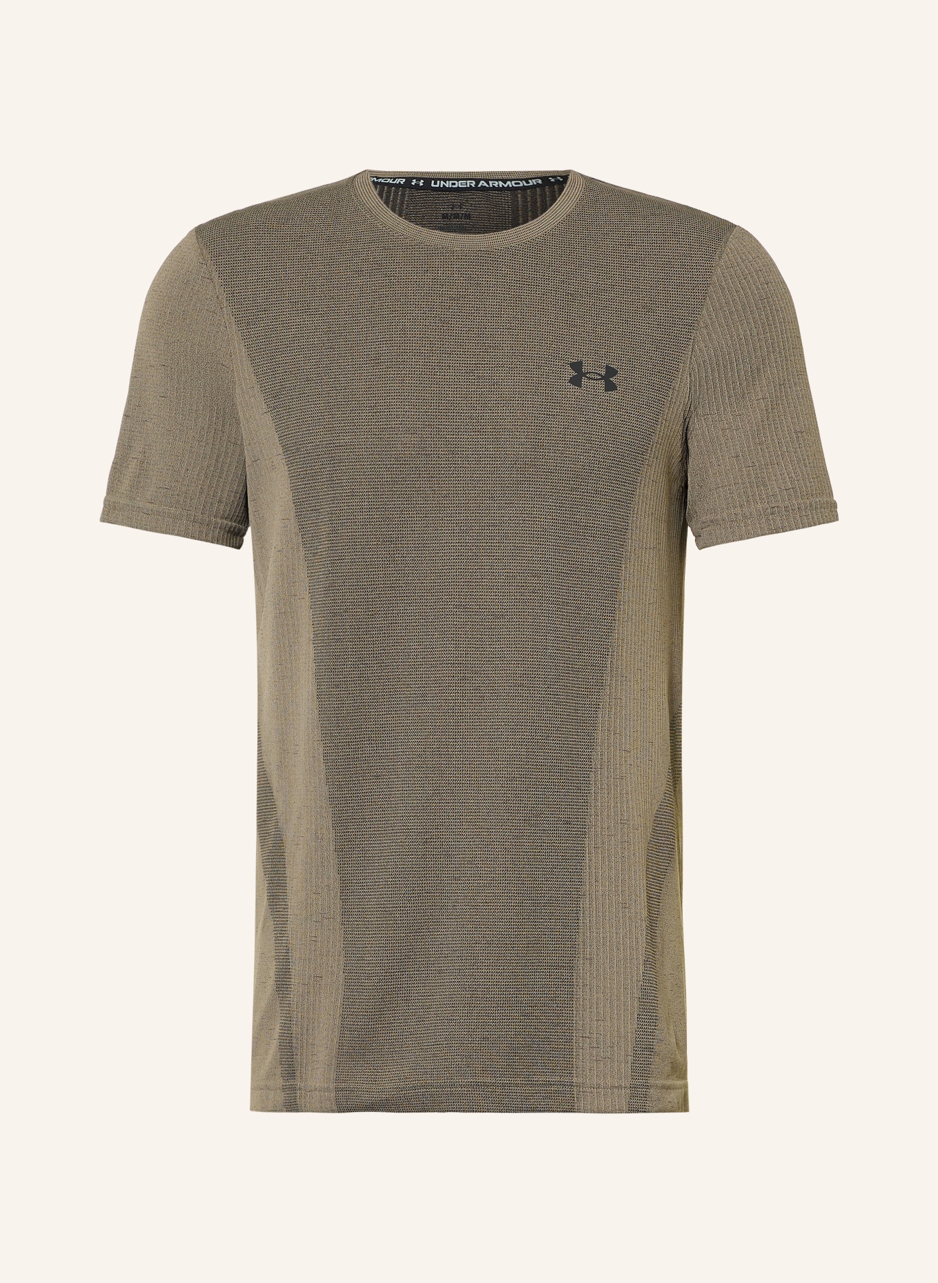 UNDER ARMOUR Funktionsshirt UA VANISH SEAMLESS: KHAKI / SCHWARZ