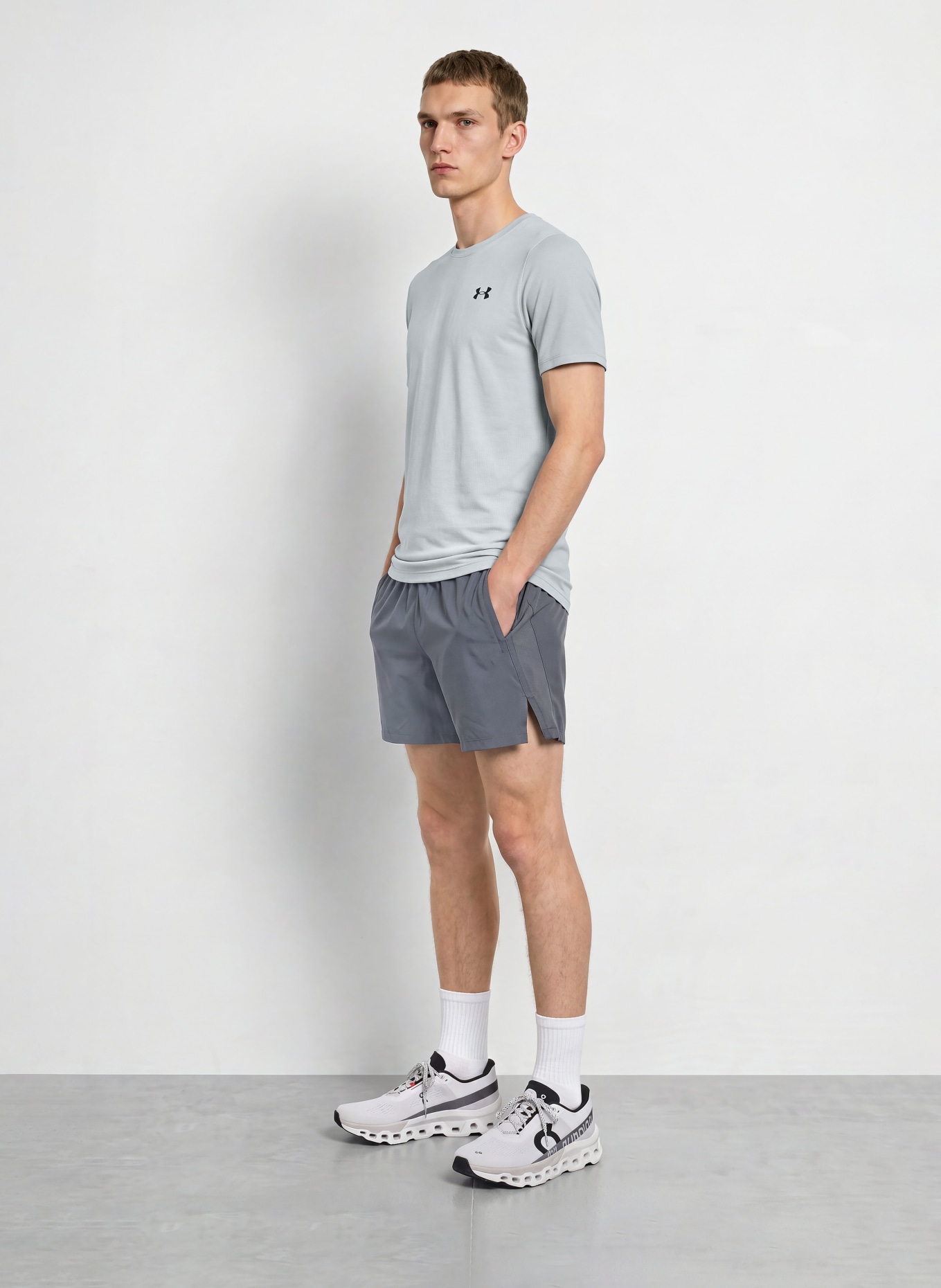 UNDER ARMOUR Funktionsshirt UA VANISH ELITE SEAMLESS: GRAU / SCHWARZ