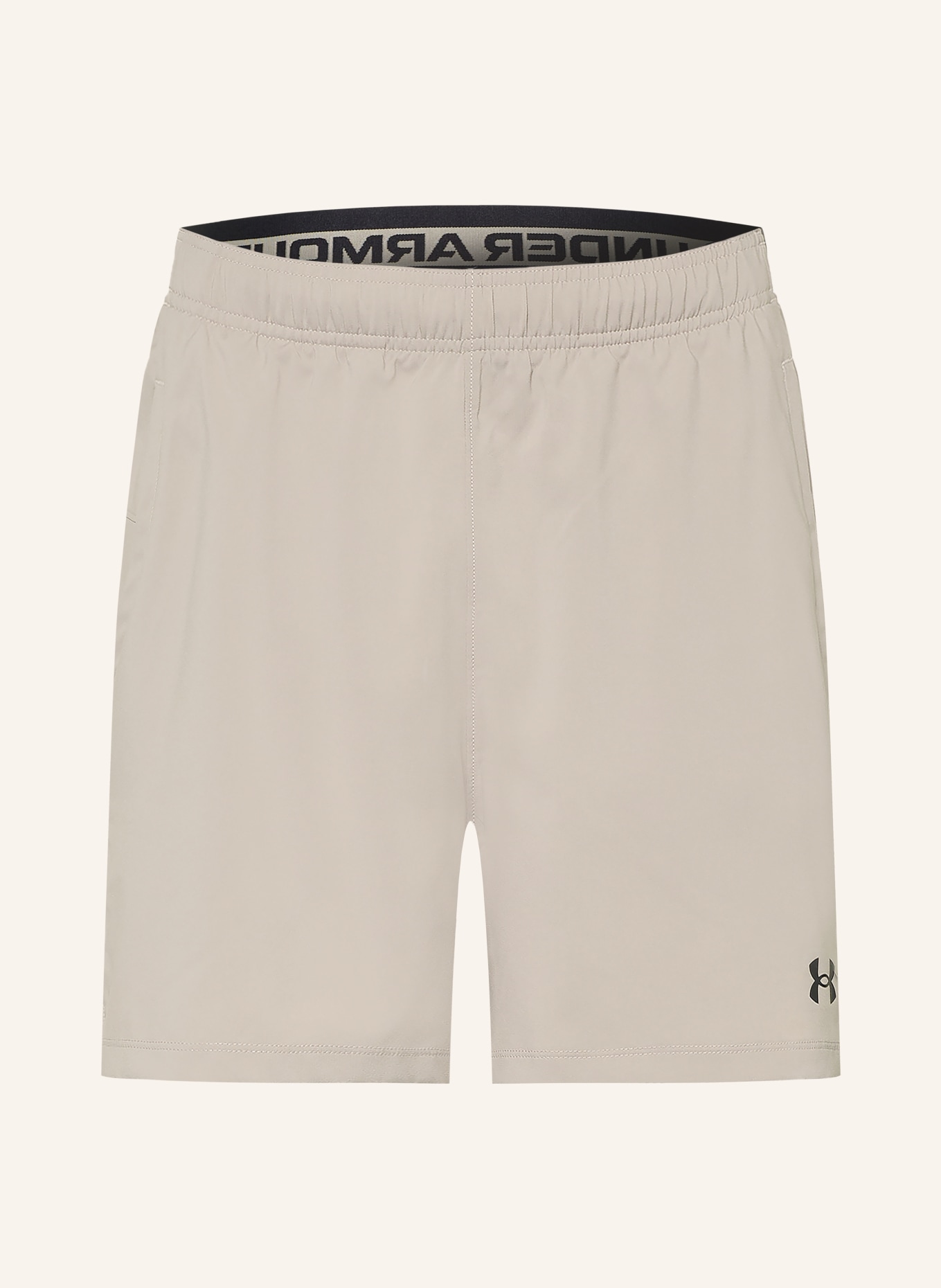 UNDER ARMOUR Trainingsshorts UA VANISH WOVEN 2.0: HELLBRAUN / SCHWARZ