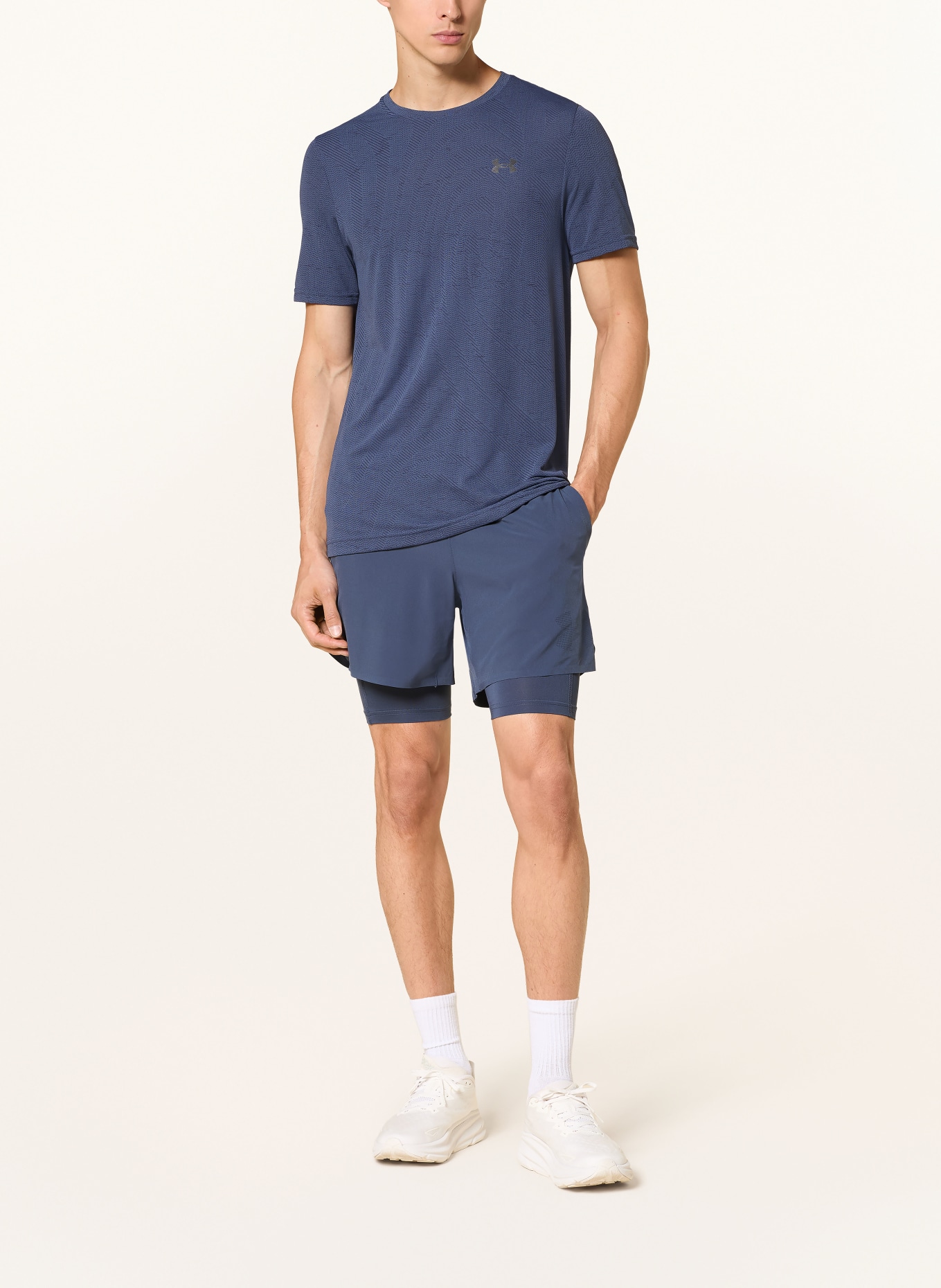 UNDER ARMOUR Short d'entraînement 2-en-1 UA VANISH ELITE: BLEU