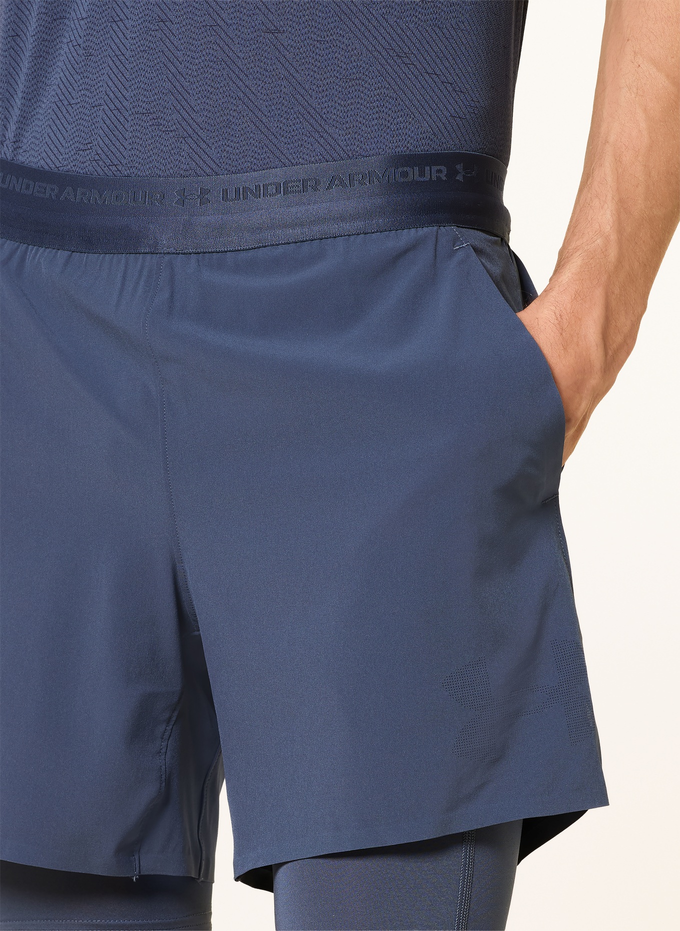 UNDER ARMOUR Short d'entraînement 2-en-1 UA VANISH ELITE: BLEU