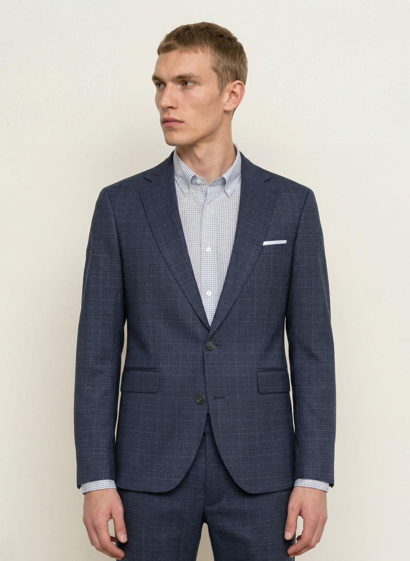 CINQUE CIDATA-colbert in Extra Slim Fit van jersey: 69 DUNKELBLAU