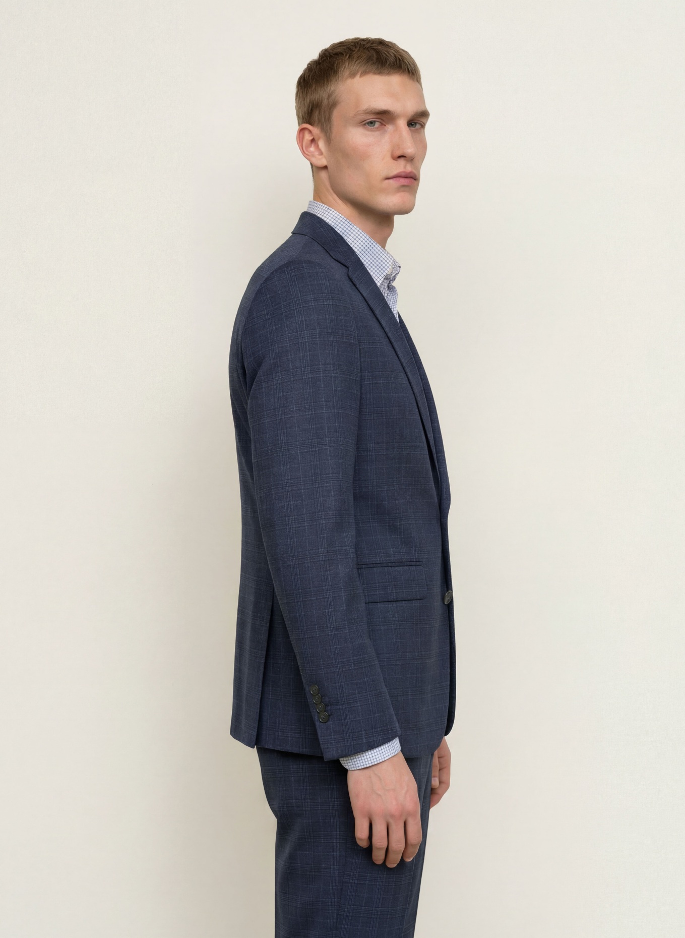 CINQUE CIDATA-colbert in Extra Slim Fit van jersey: 69 DUNKELBLAU