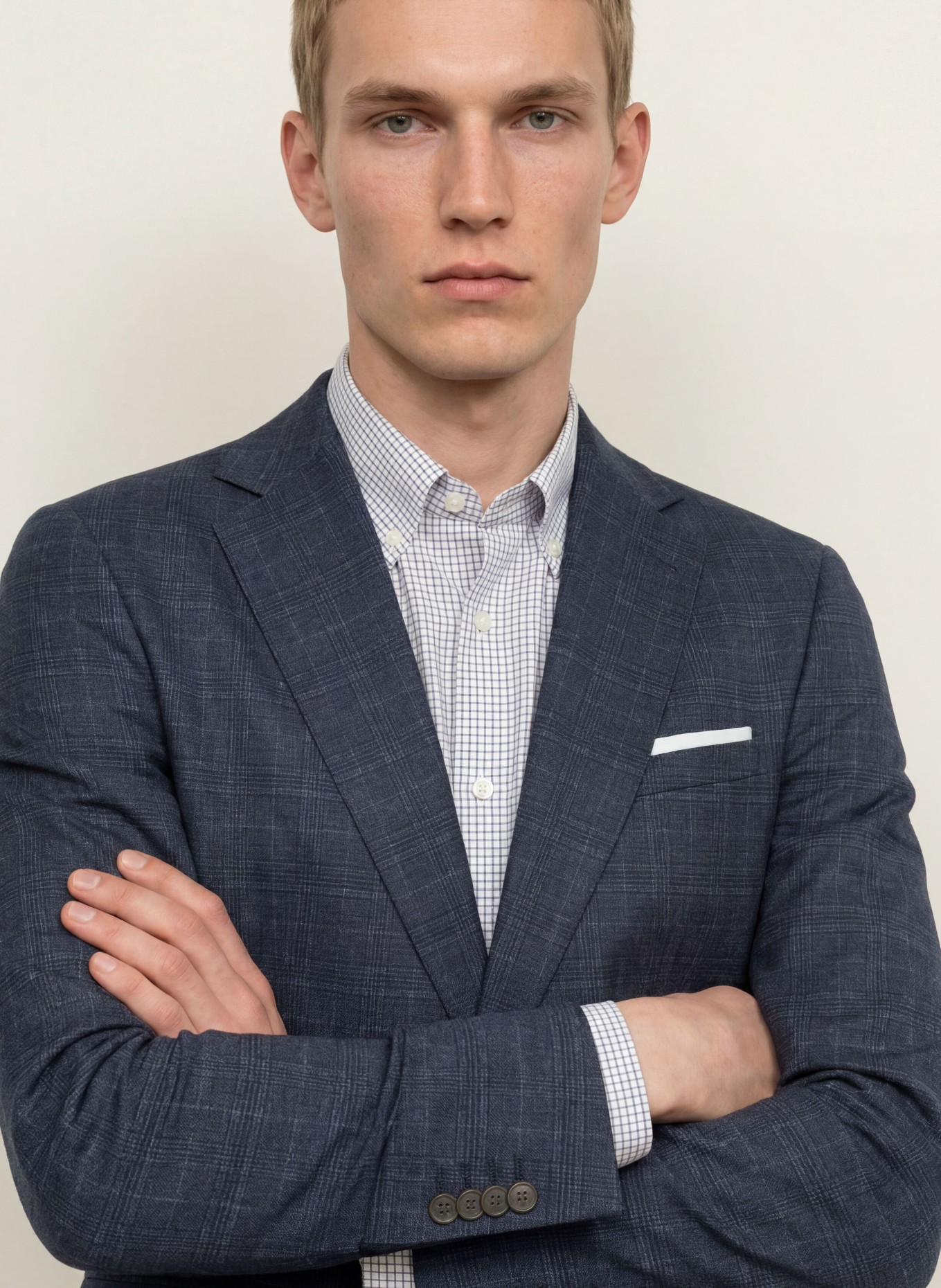 CINQUE CIDATA-colbert in Extra Slim Fit van jersey: 69 DUNKELBLAU