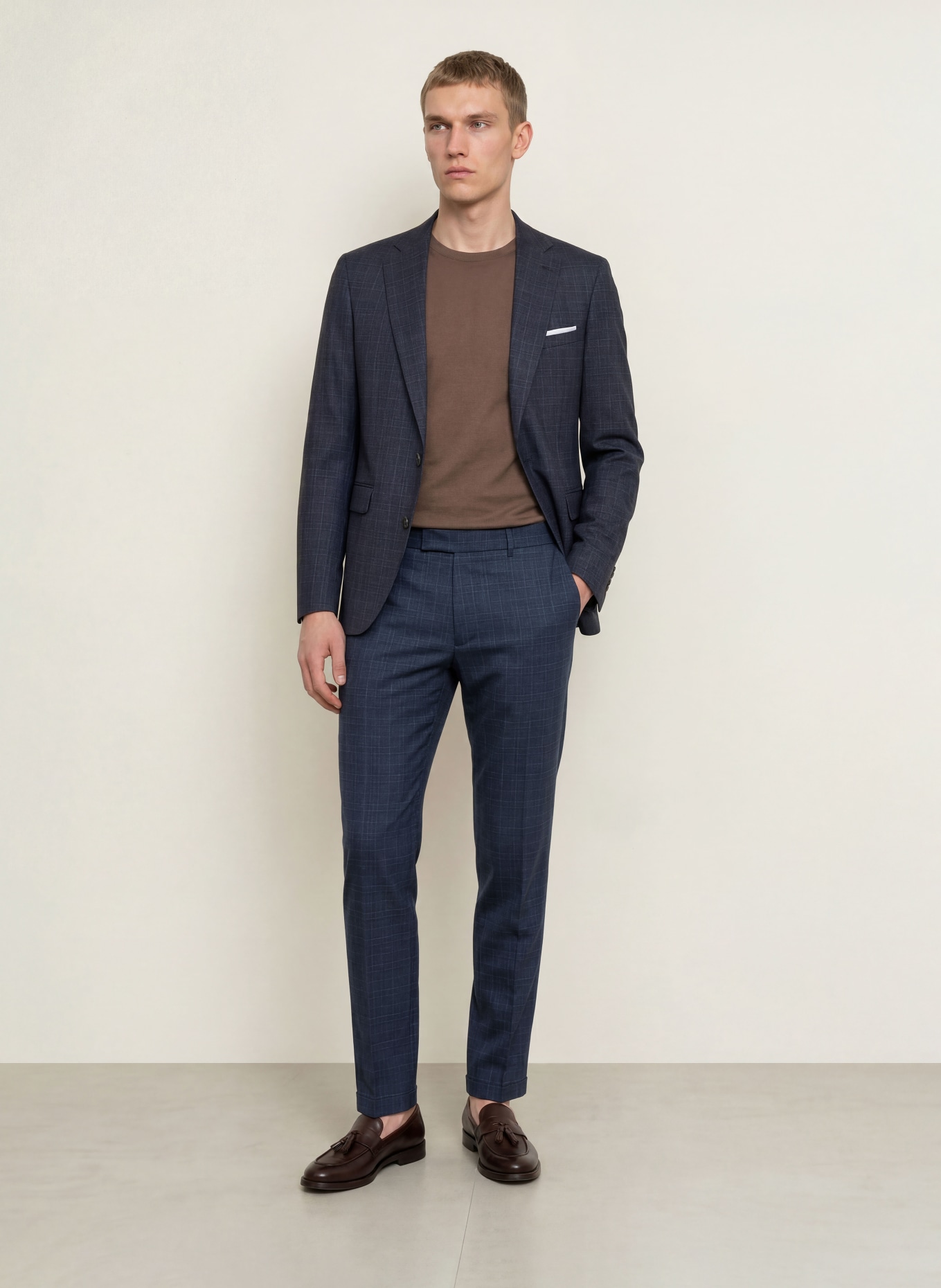 CINQUE CIDON slim fit pantalon van jersey: 69 DUNKELBLAU