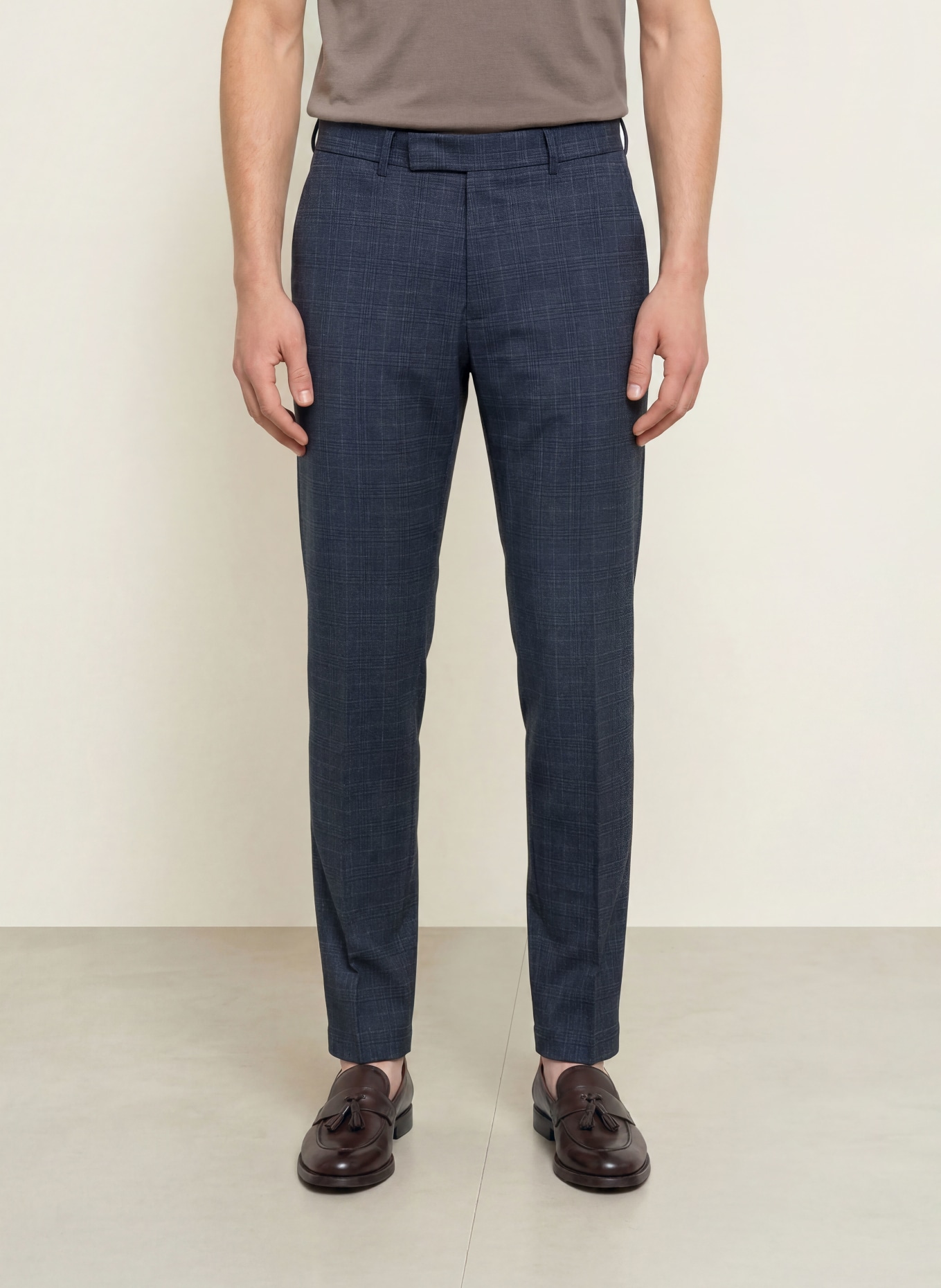 CINQUE CIDON slim fit pantalon van jersey: 69 DUNKELBLAU