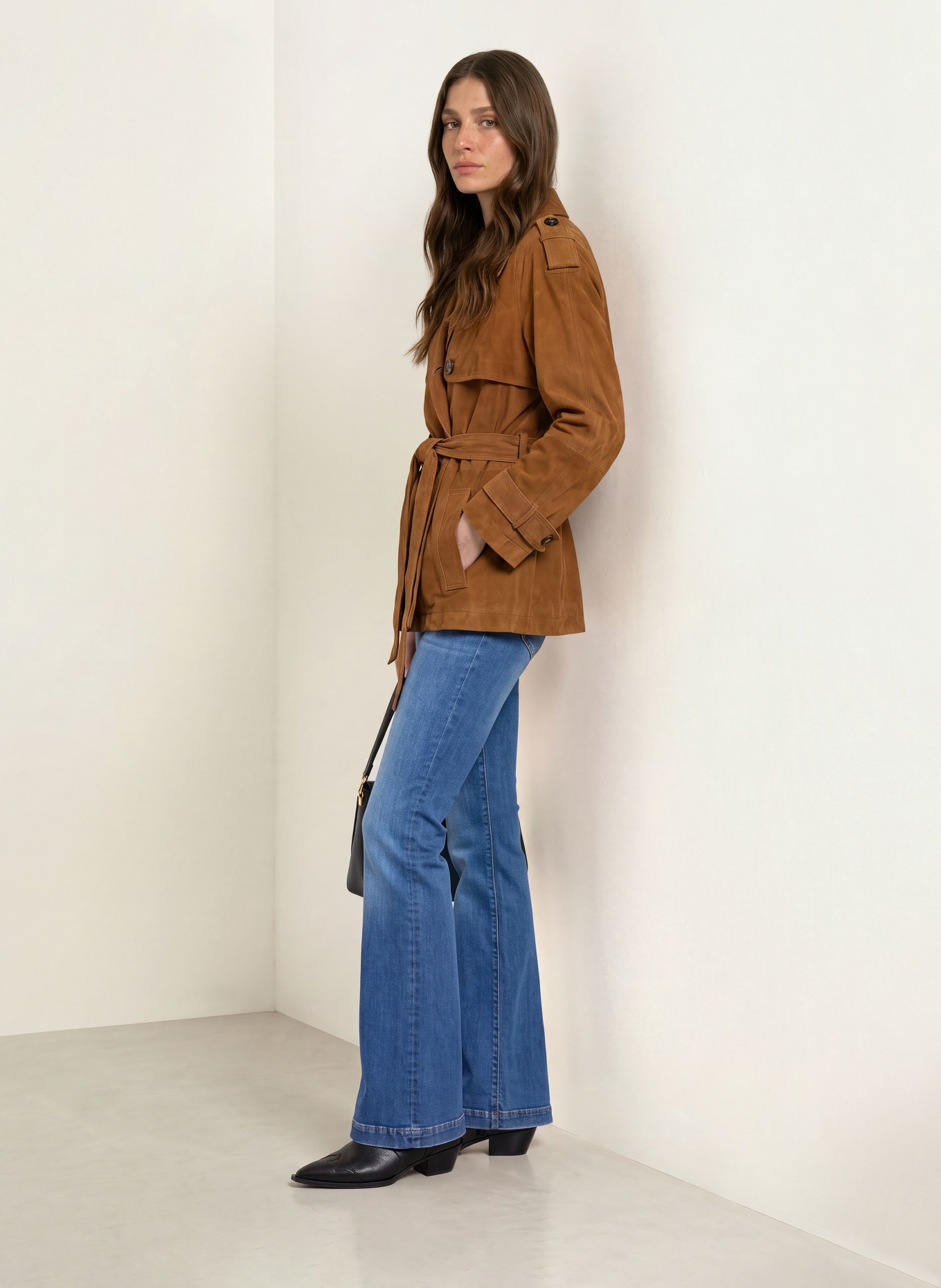 MARC CAIN Flared jeans FRENDA: 357 vintage indigo