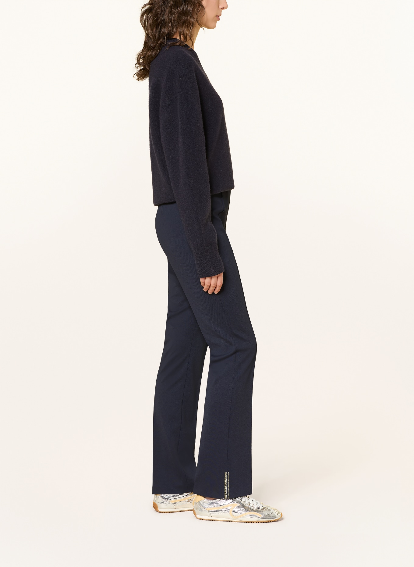 MARC CAIN FREDERICA Trousers: 394 navy